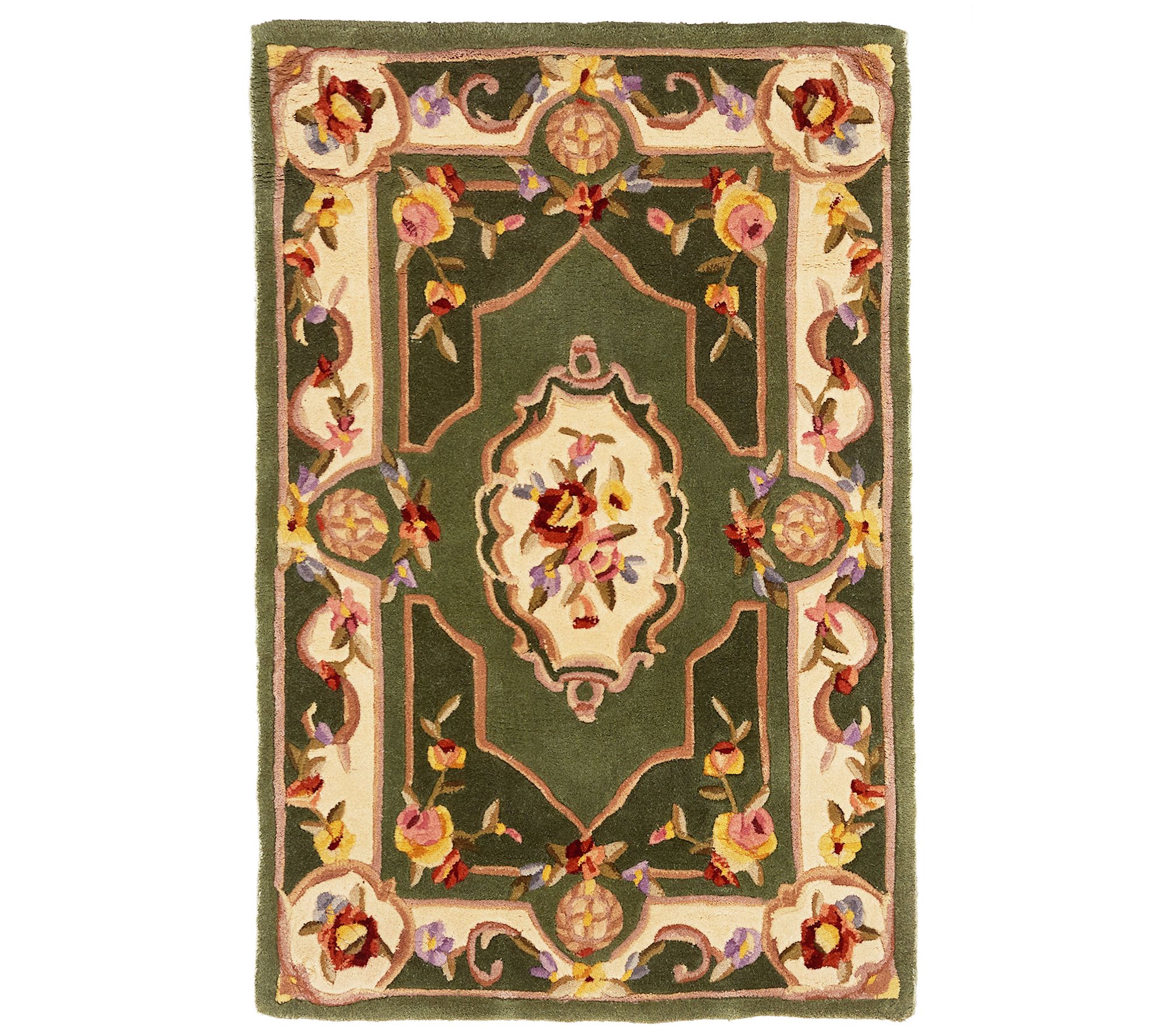 "As Is" Royal Palace French Savonnerie 3' x 4'6" Wool Rug Page 1
