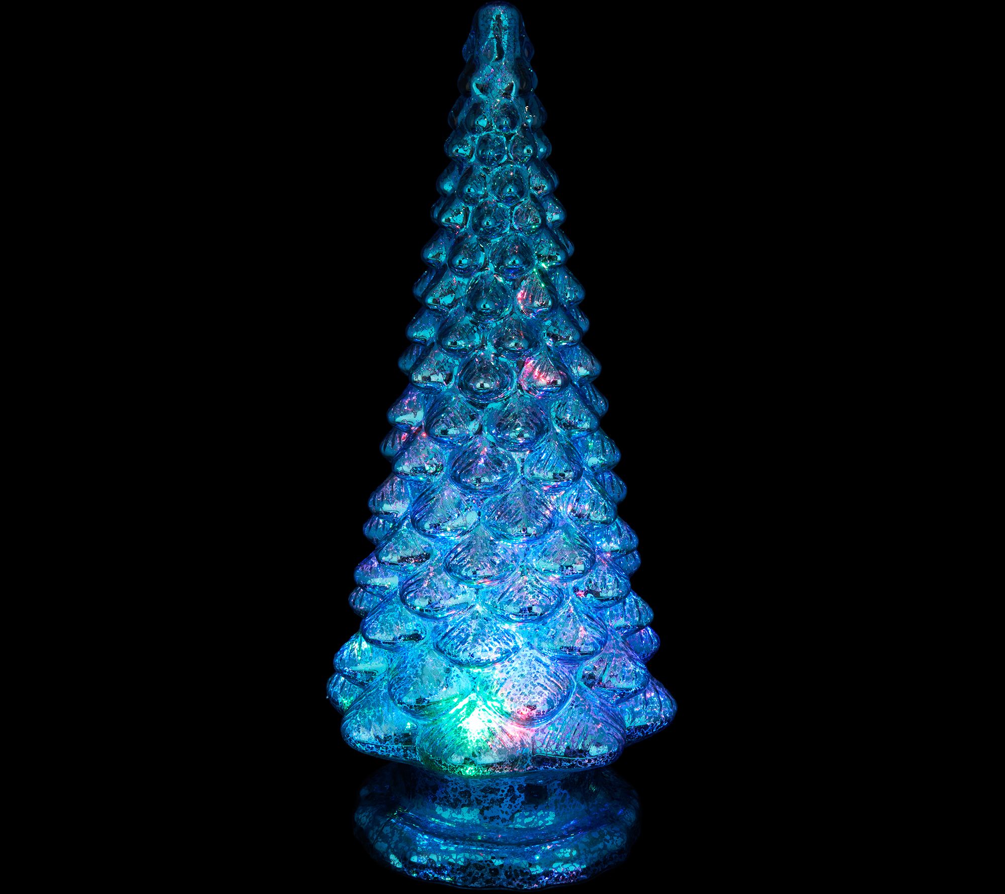Mercury Glass Kaleidoscope Light Show 16" Tree by Valerie