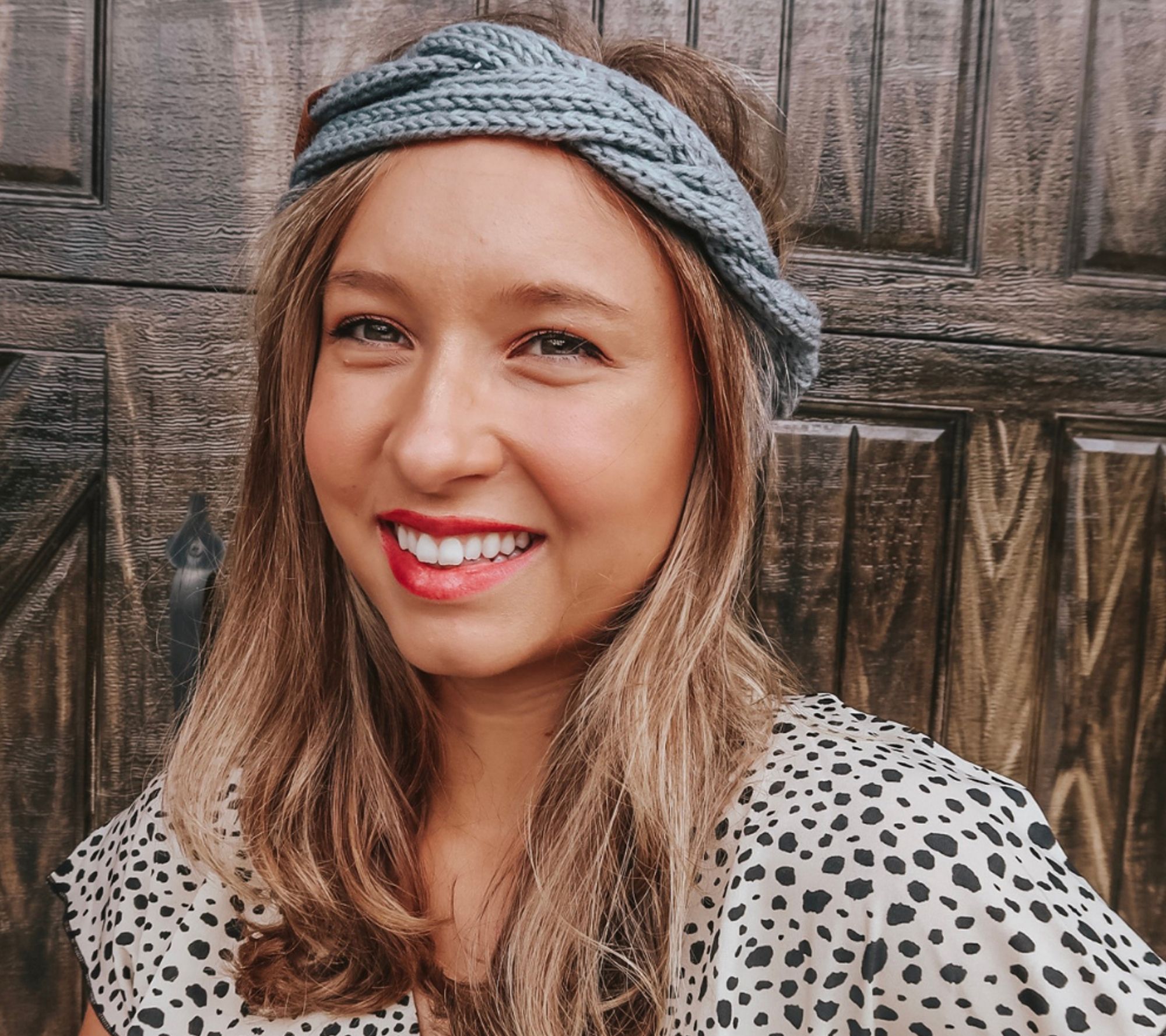 Headbands Of Hope Gray & Maroon Knitted Braided Headbands —
