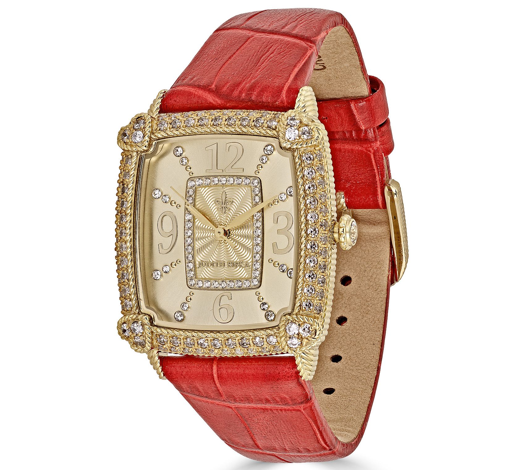 Judith Ripka Goldtone Stainless Steel Diamonique Olivia Watch