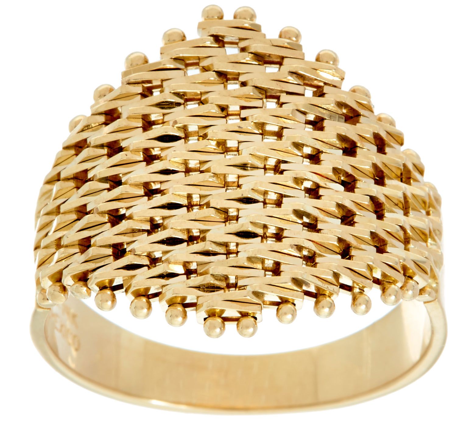 Imperial Gold Lame' Marquise Shaped Ring 14K Gold Page 1 —