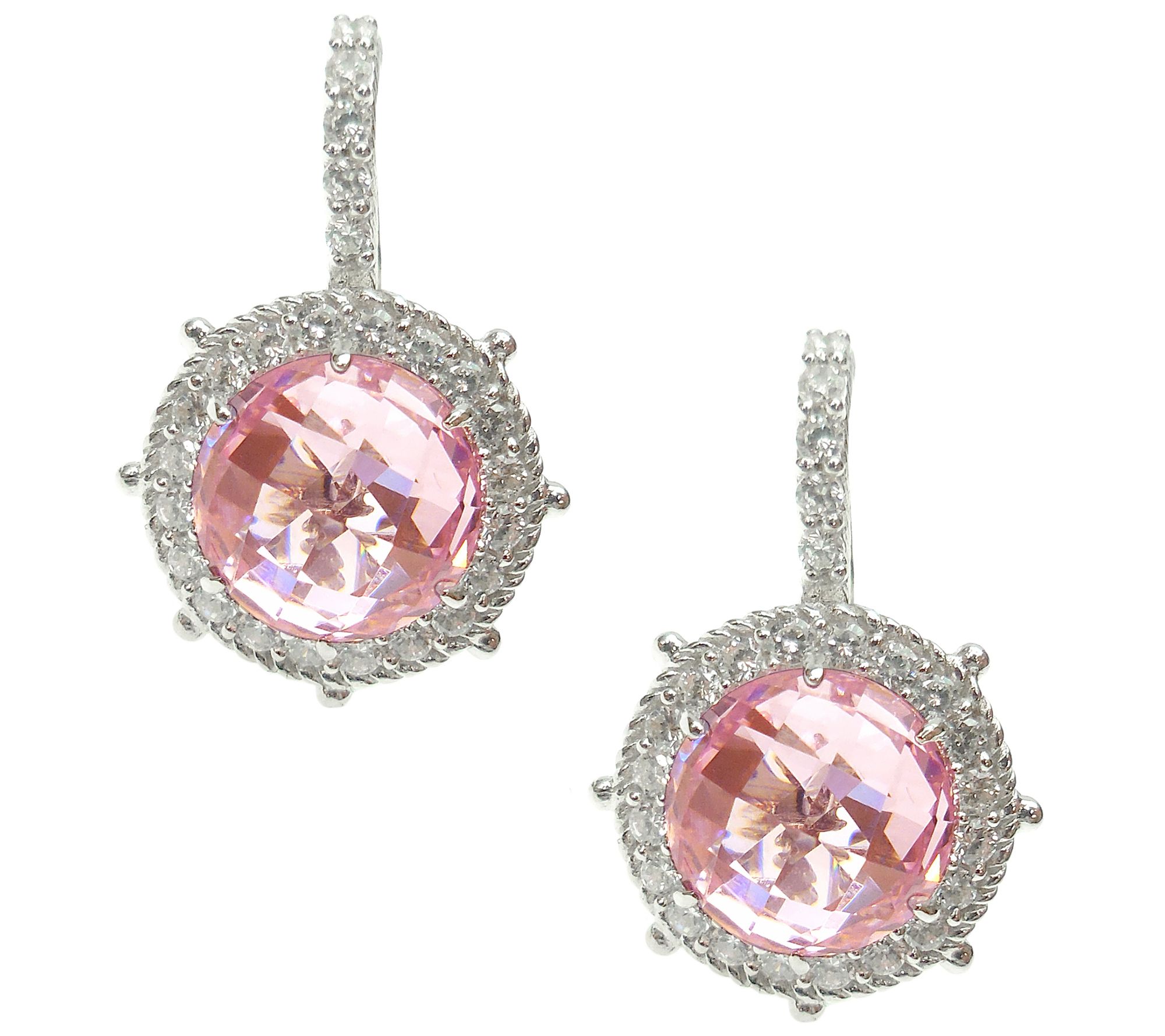 Judith Ripka Sterling & Choice of Color Diamonique Earrings Page 1