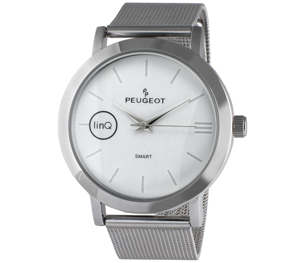 Peugeot linQ Smart Watch with Mesh Band White —