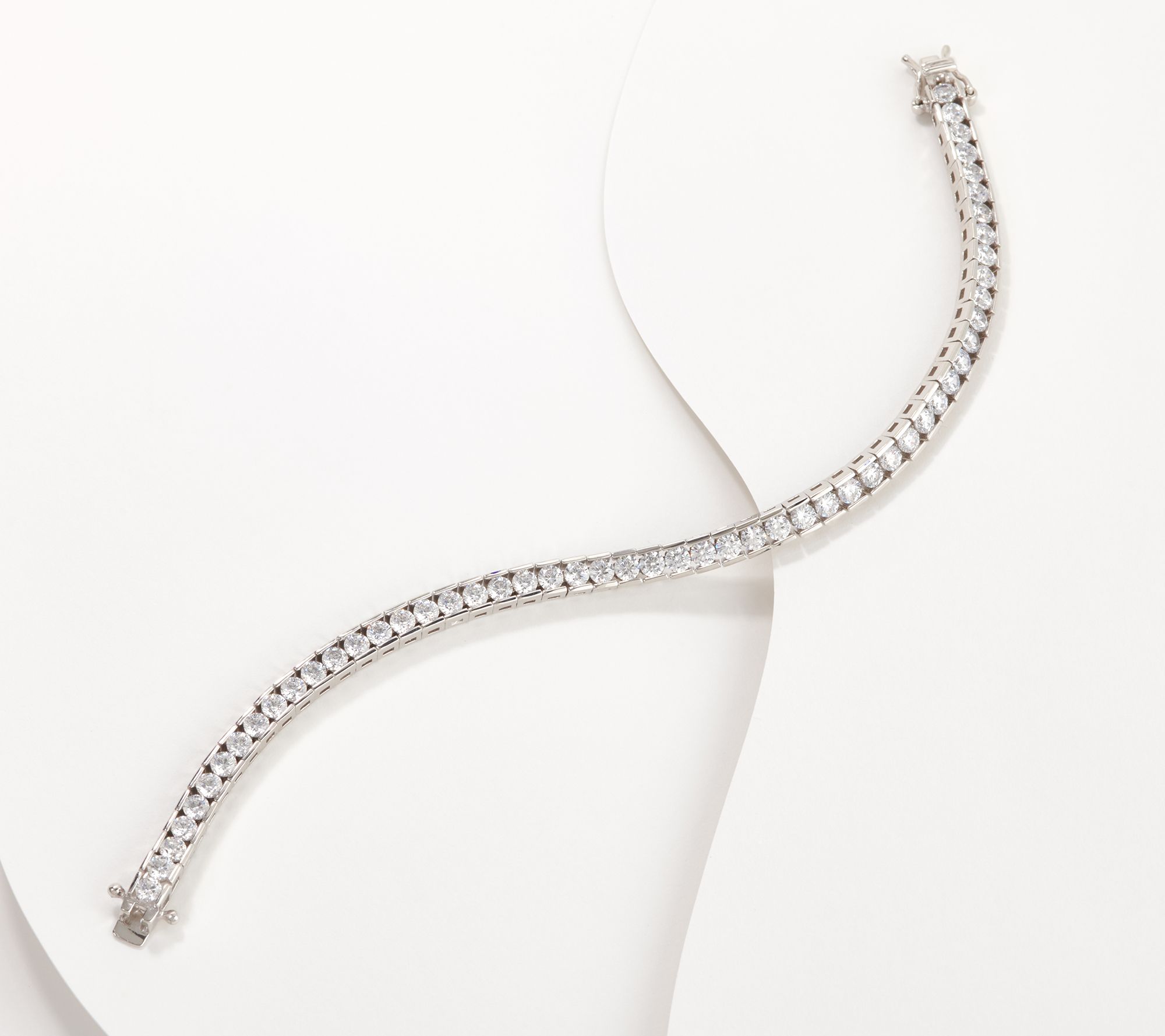 Diamonique x Lisa Mason 100 Facet Channel Set Bracelet