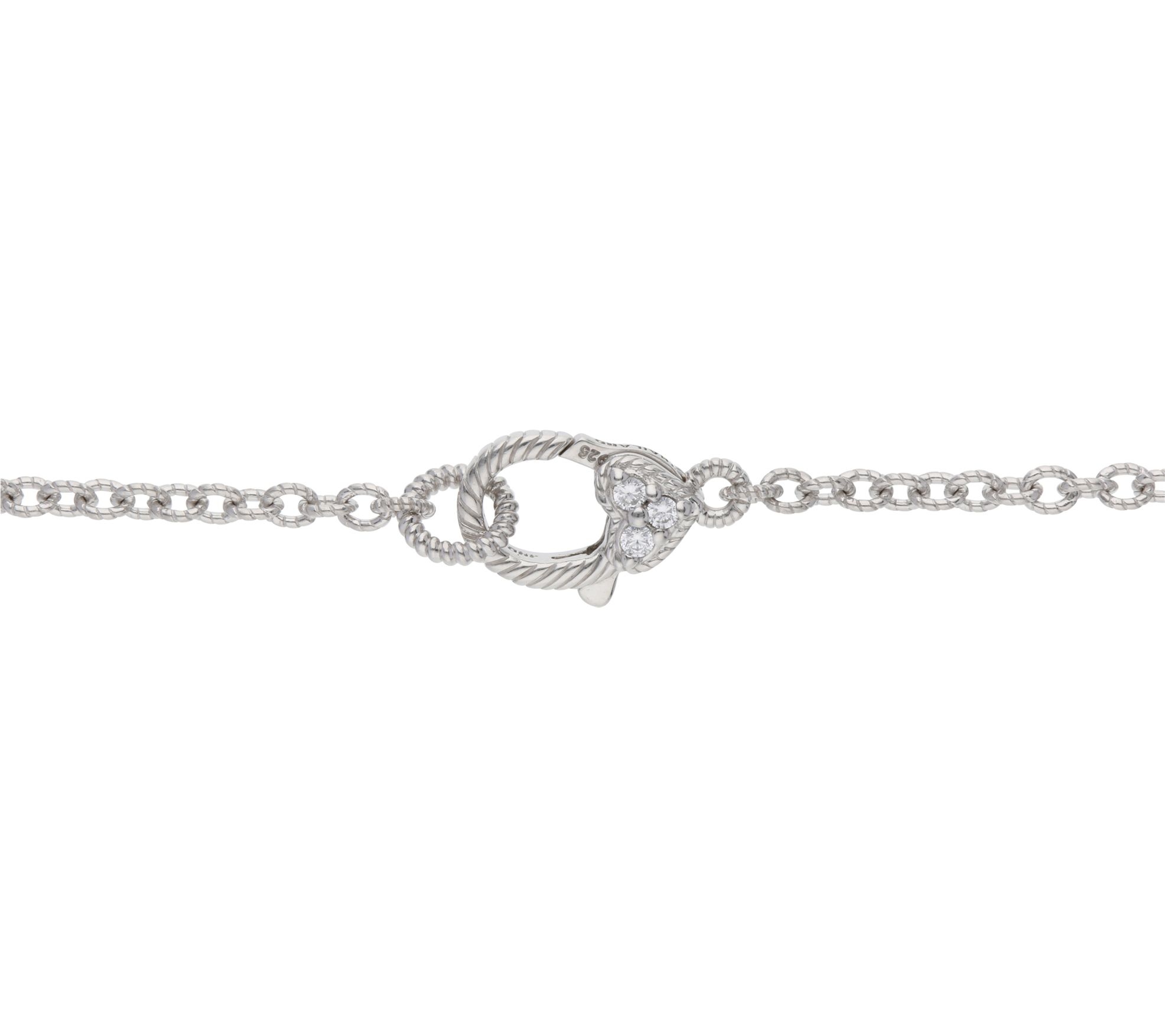 Judith Ripka Sterling 36" Diamonique Station Necklace