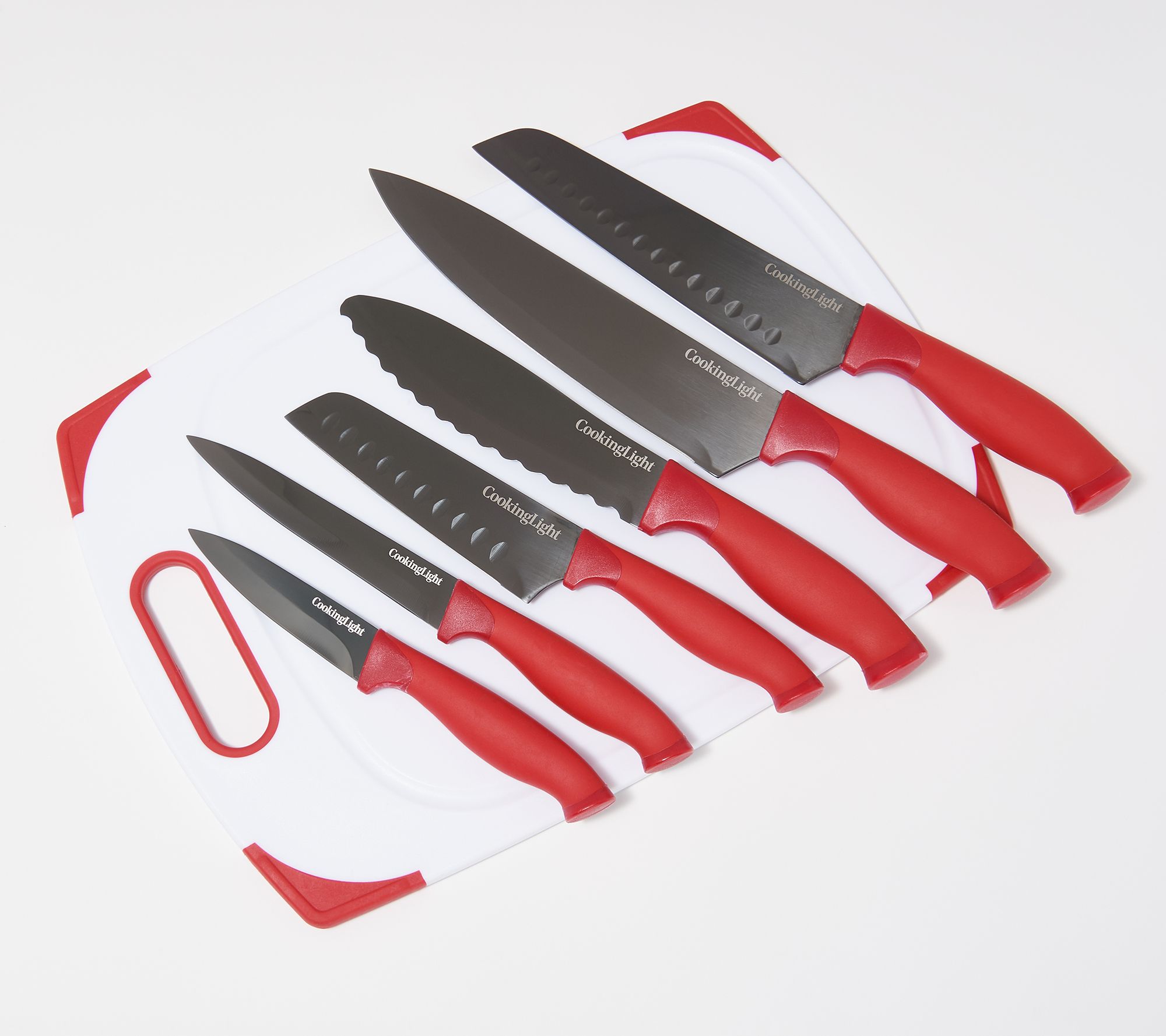 Cooking Light 6Piece Cutlery Set with 11" x 14" Cutting Board
