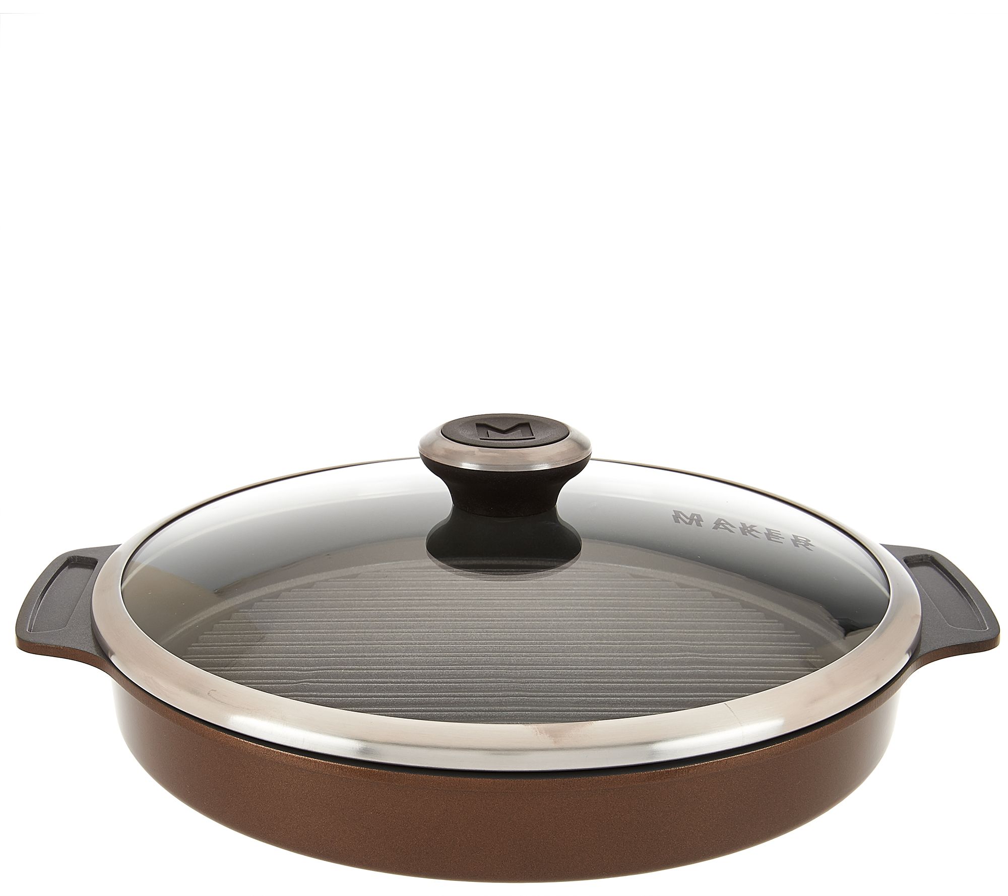 Maker Homeware Round Ceramic Steam Grill Pan Page 1 —