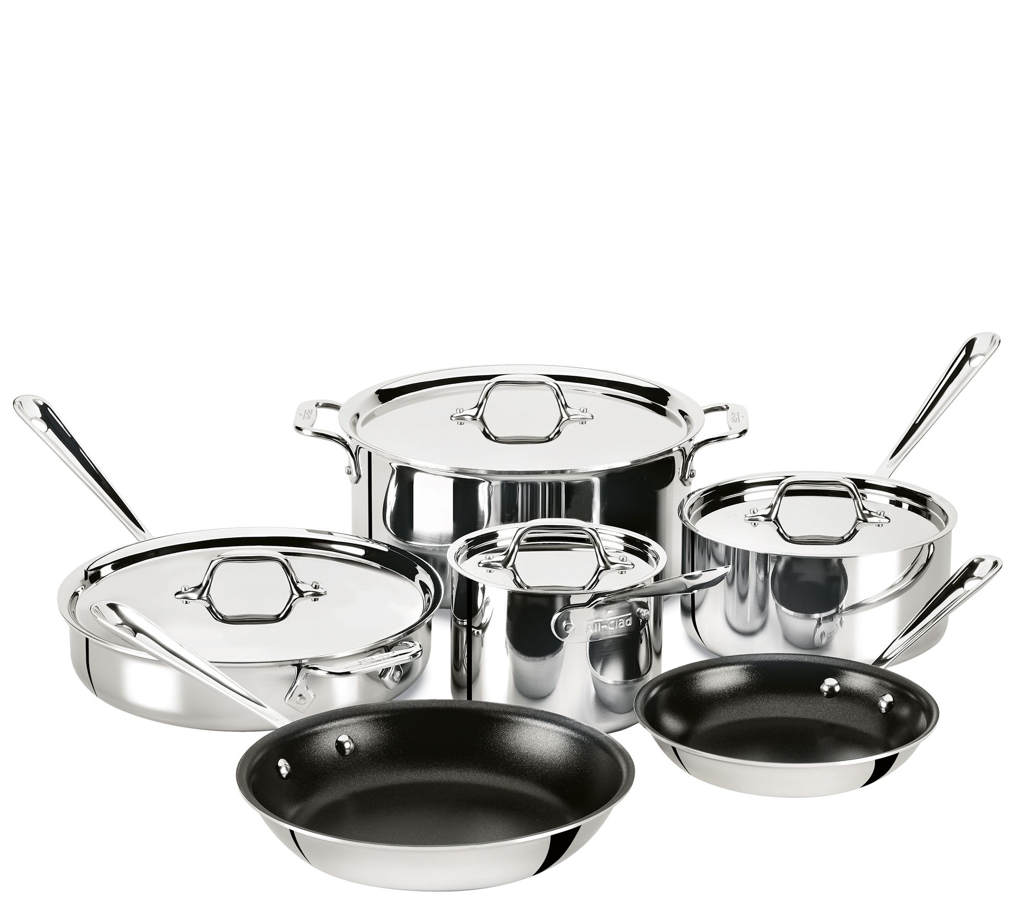 AllClad Stainless Steel 10Piece Nonstick Cookware Set Page 1 —