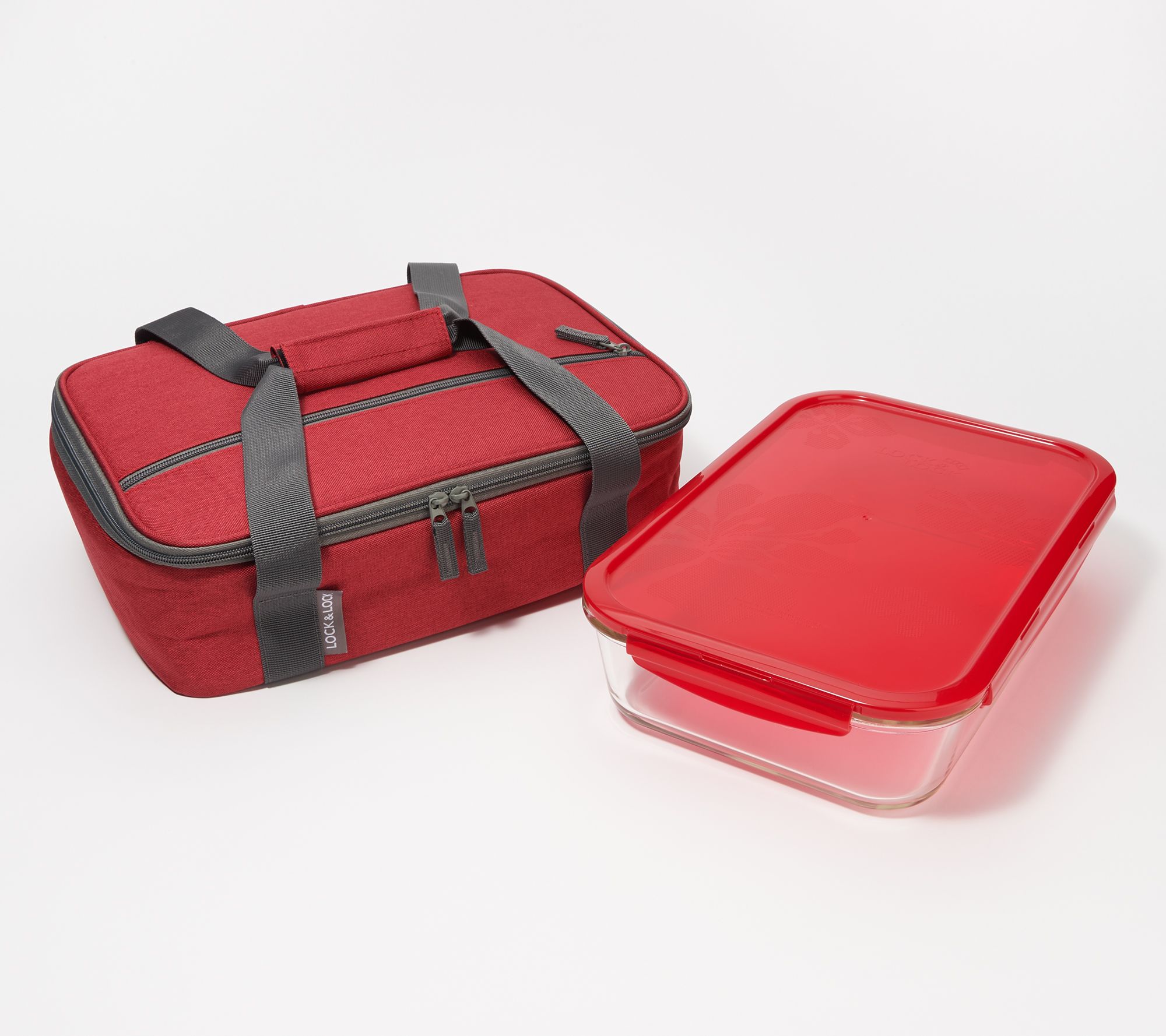 LocknLock 9x13 Glass Pan with Insulated Carry Tote