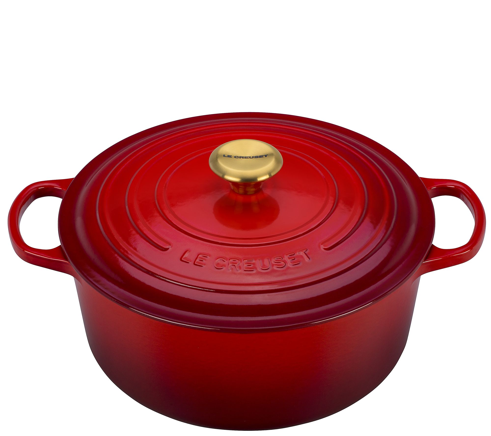 Le Creuset Cerise 7.25qt Signature Round DutchOven —