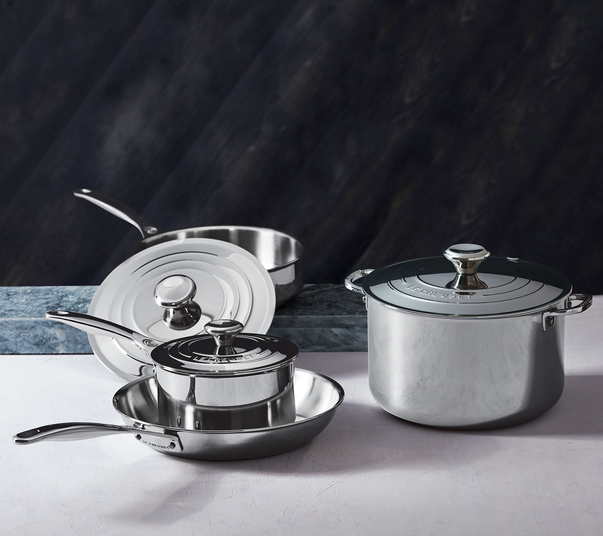 Le Creuset Stainless Steel 7Piece Cookware Set
