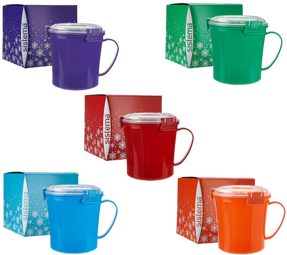 Sistema Set of 5 Microwave Soup Mugs w/ Gift Boxes Page 1 —