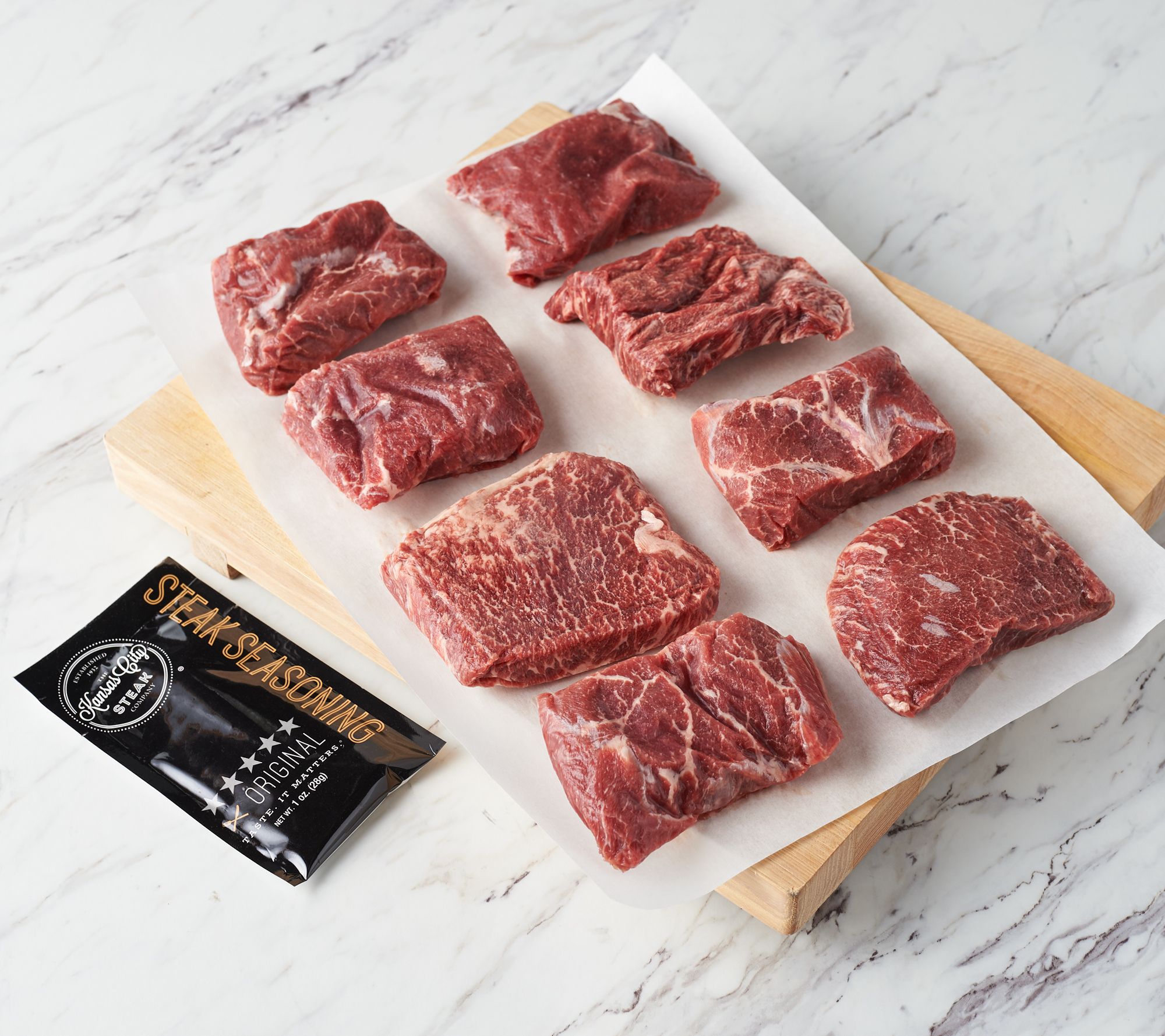 Kansas City (8) 6oz Flat Iron Steaks