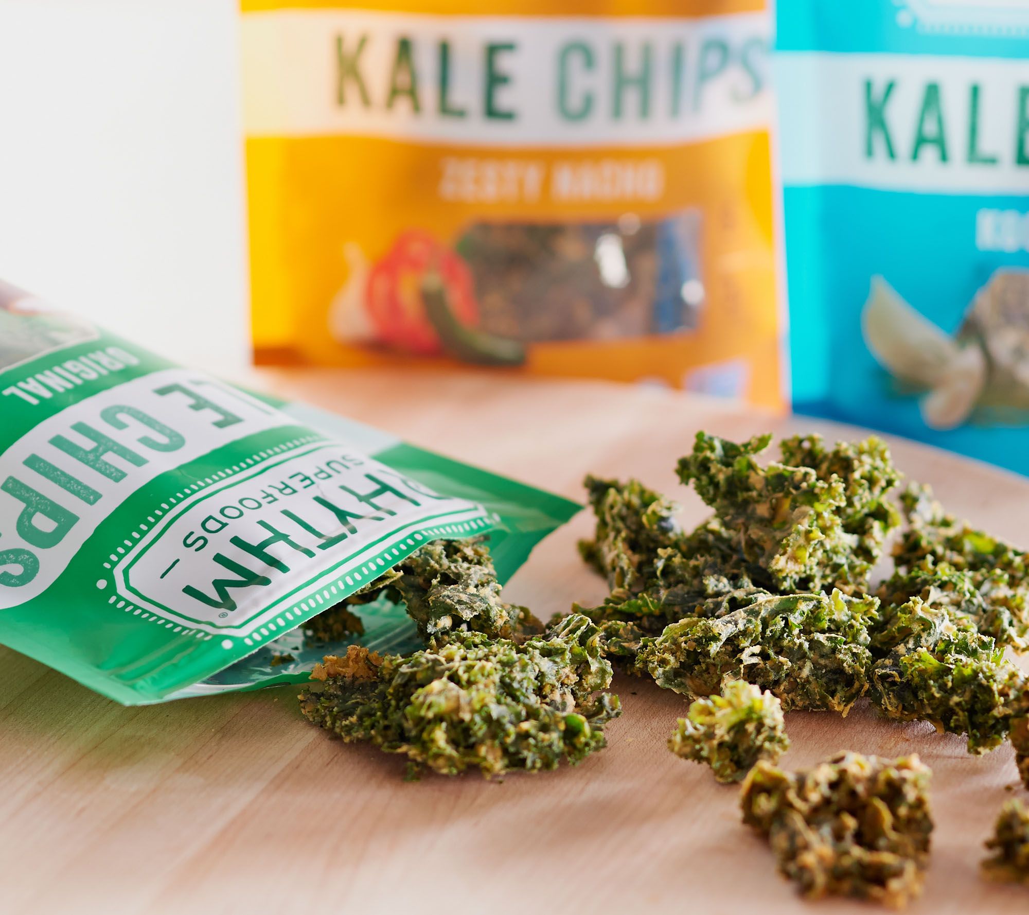 Rhythm Superfoods (10) 2 oz Bags of Flavored Kale Chips Page 1 —