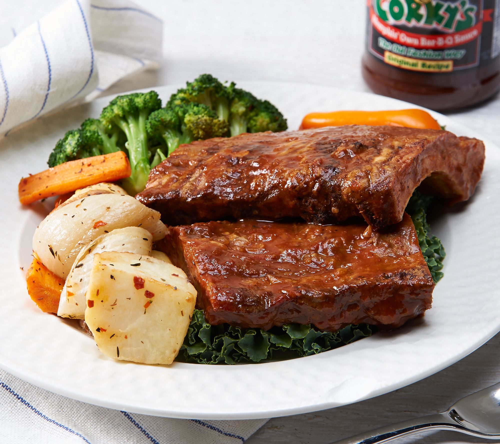 Corky's BBQ (5) 1 lb. Baby Back Ribs with Sauce AutoDelivery Page 1