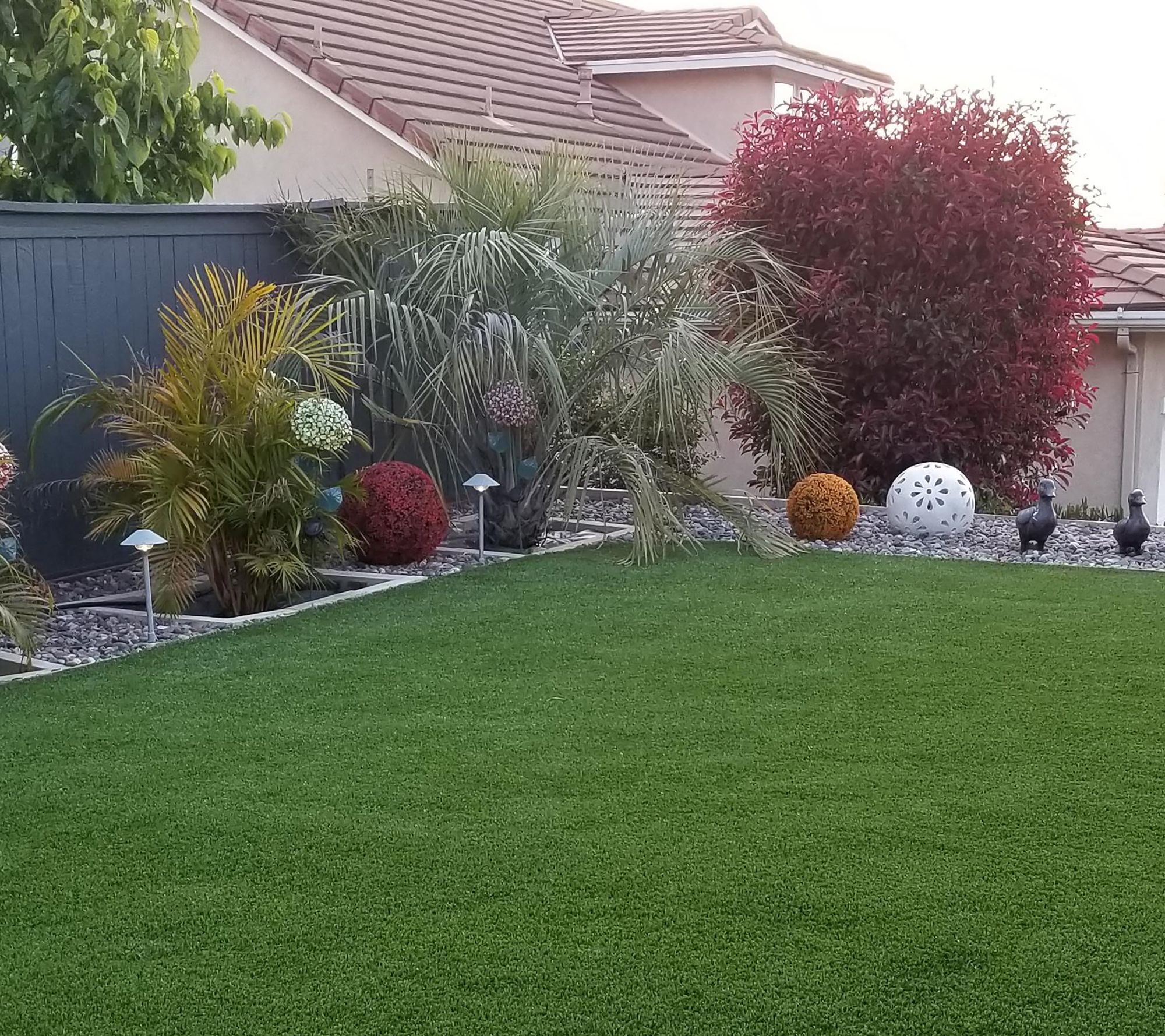 Wicker Park Set of (2) 13" Faux Flower Indoor/ Outdoor Garden Spheres