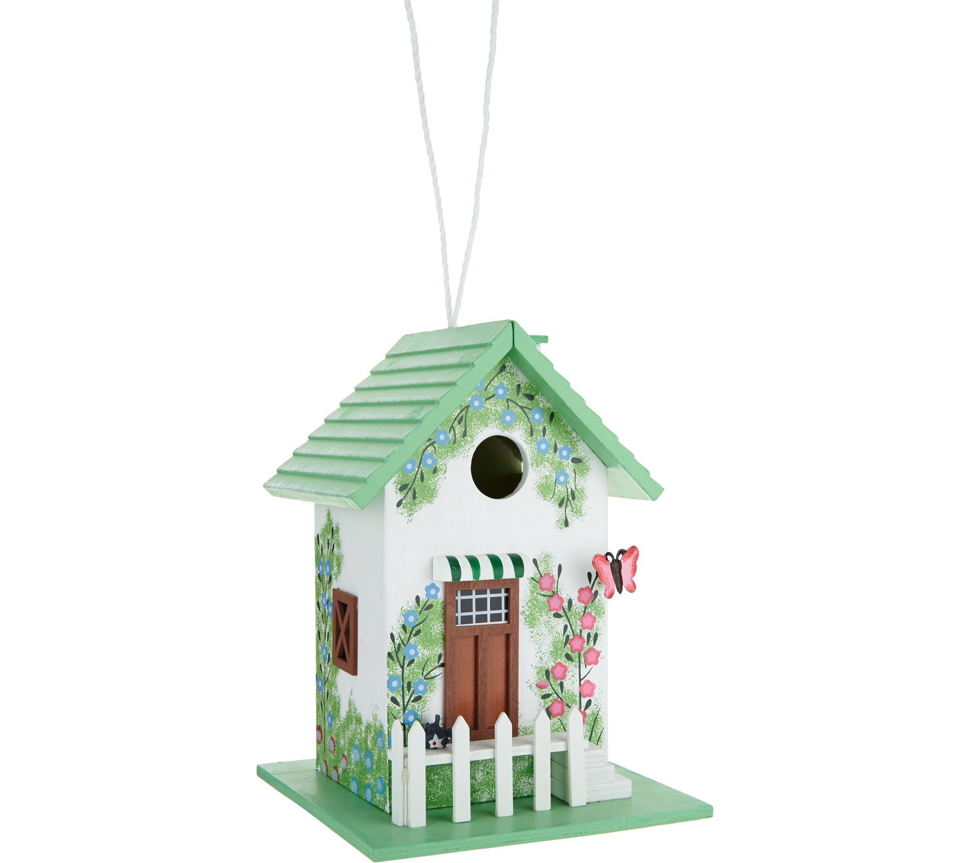 Plow & Hearth Handpainted Cottage Design Birdhouse Page 1 —