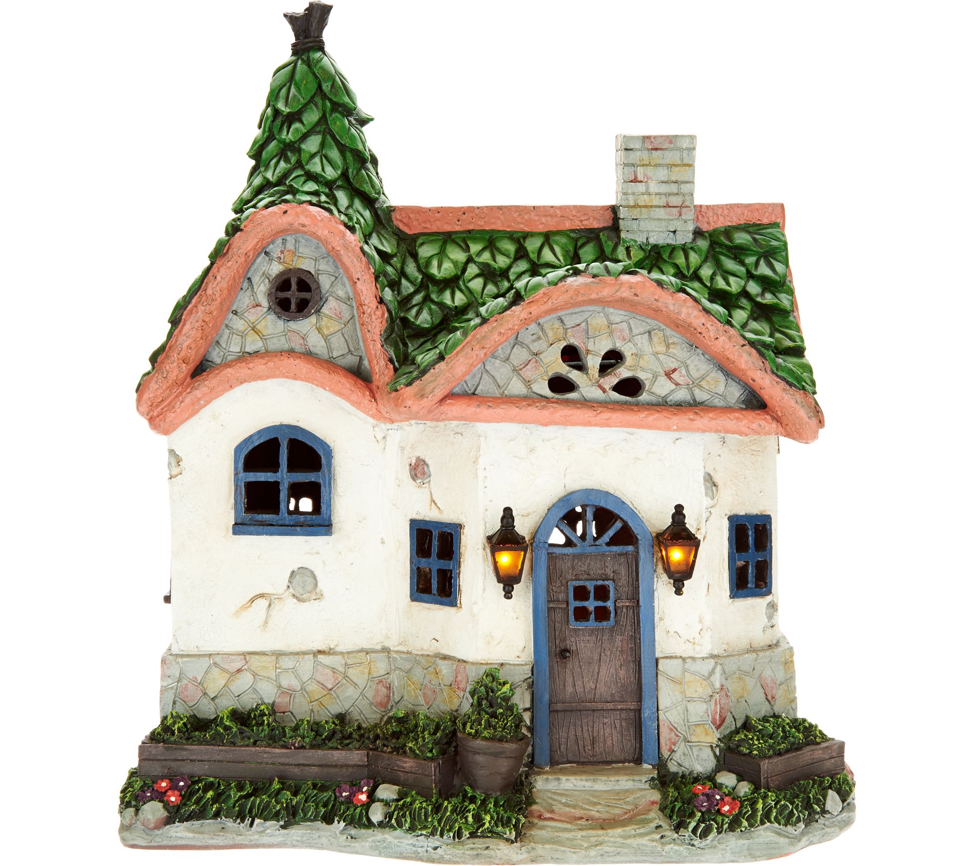 Plow & Hearth Solar Fairy Garden Cottage Page 1 —