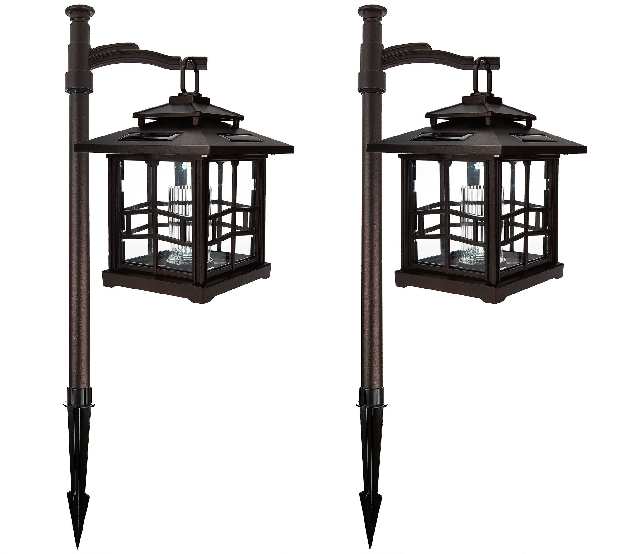 Plow & Hearth Set of 2 MultiFunction Solar Lanterns Page 1 —