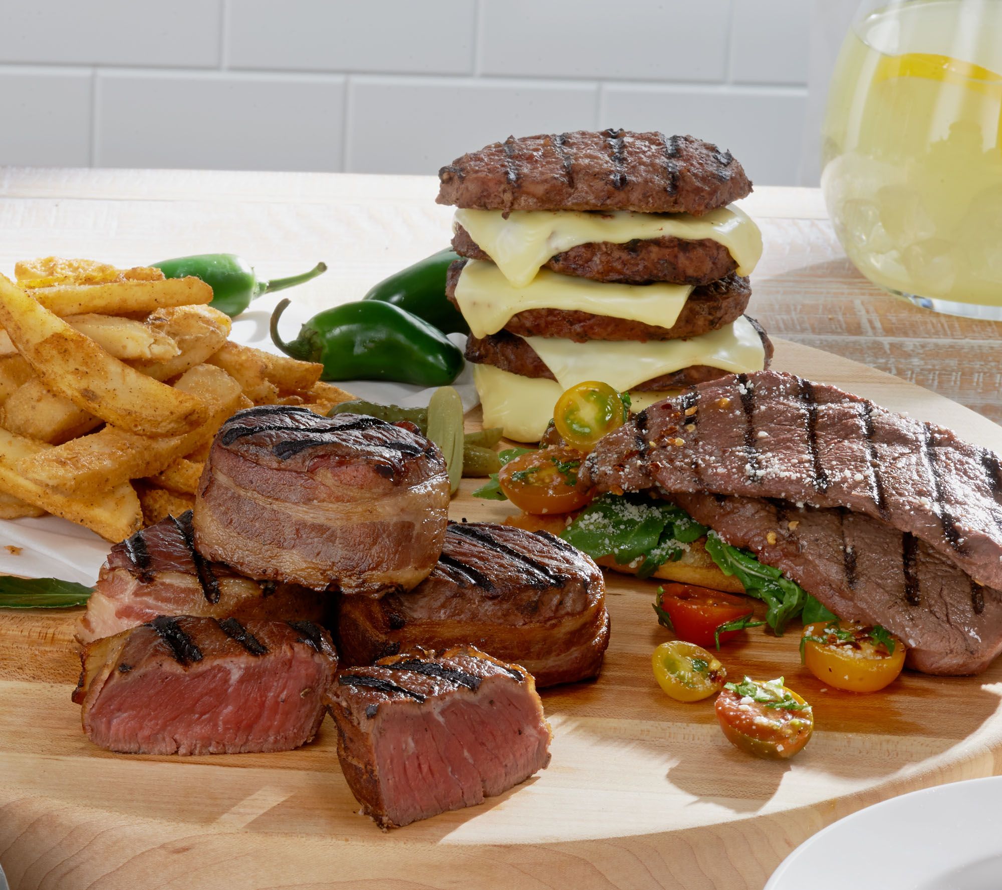 Kansas City 8 lb. Steakburger, Sirloin Steak, & Fry Combo Page 1