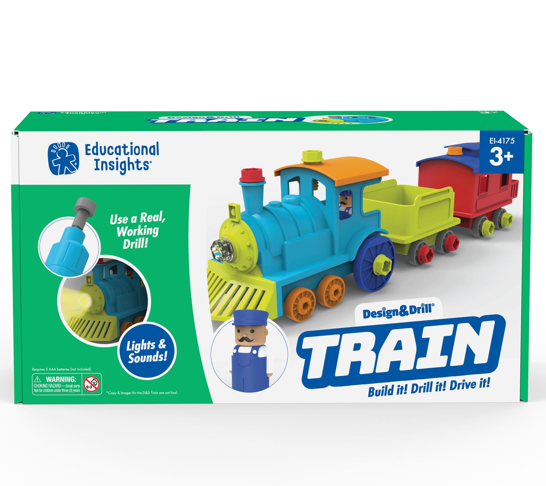 Educational Insights Design & Drill Train —
