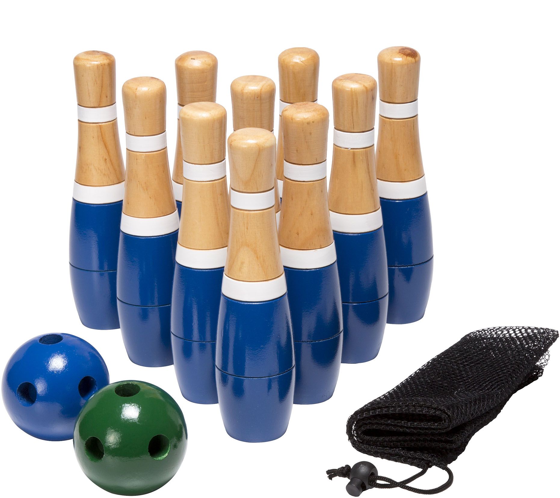 Hey! Play! 8" Wooden Lawn Bowling Set