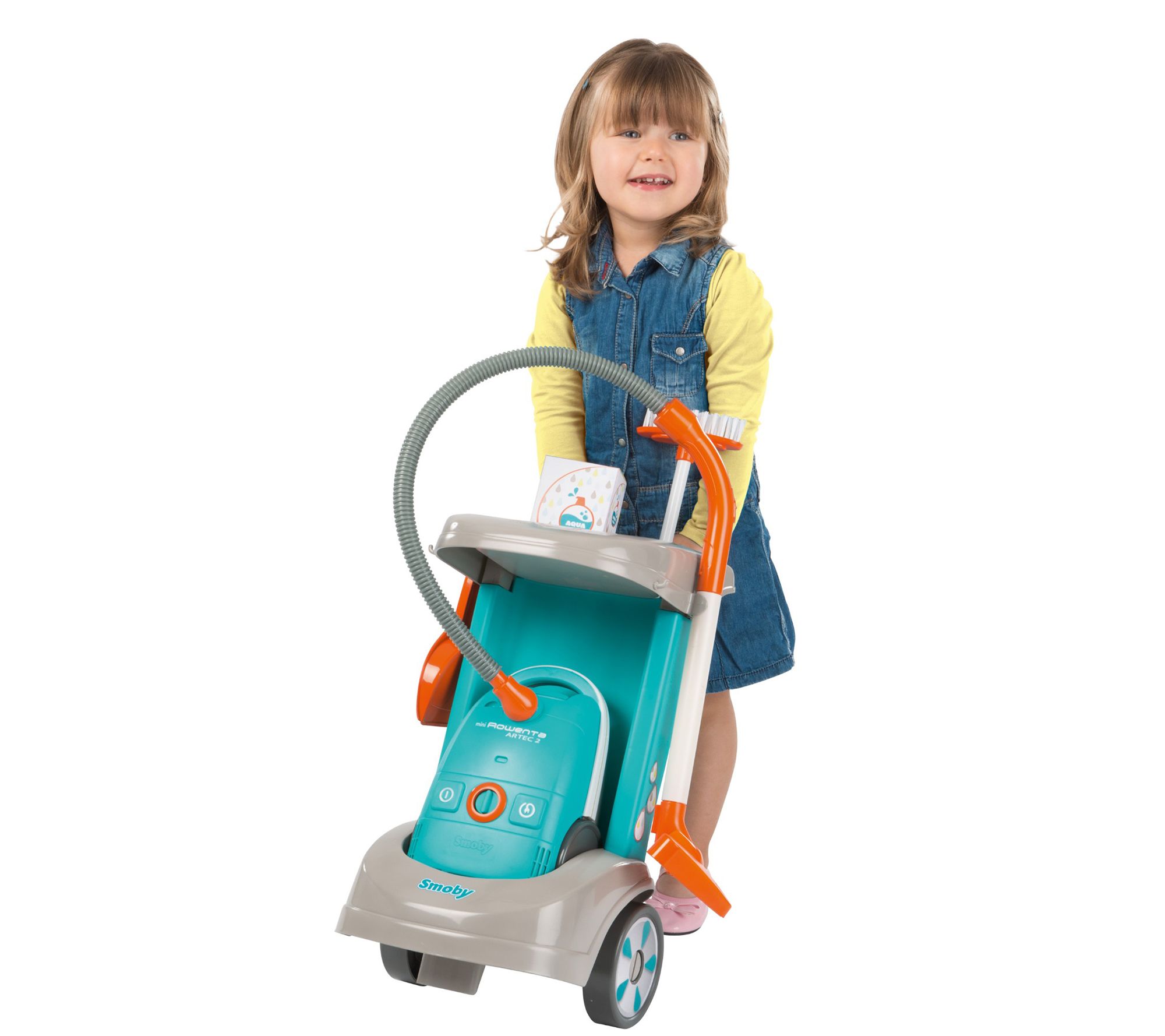 Smoby Rowenta Cleaning Trolley with Vacuum Cleaner