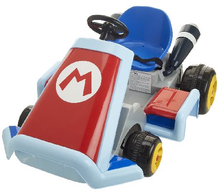 Super Mario Kart 6V Battery Operated Ride-On Vehicle — QVC.com