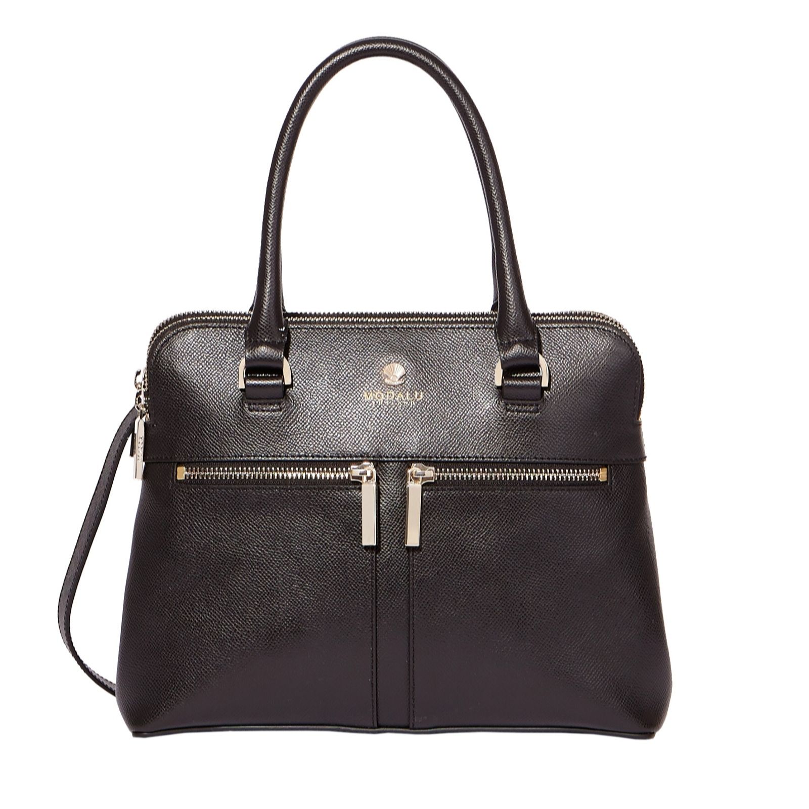 Modalu England Classic Pippa Vachetta Leather Handbag Page 1 QVC UK