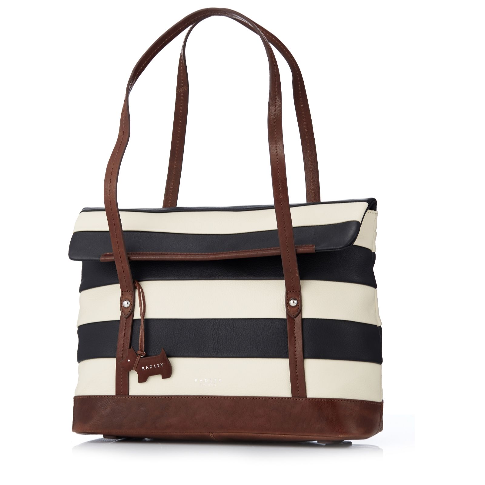 Radley London Babington Stripe Medium Shoulder Bag QVC UK