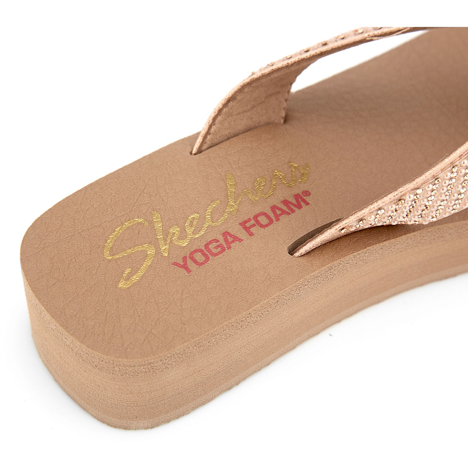 Skechers Vinyasa Pearl& Rhinestone Sandal &Yoga Foam QVC UK