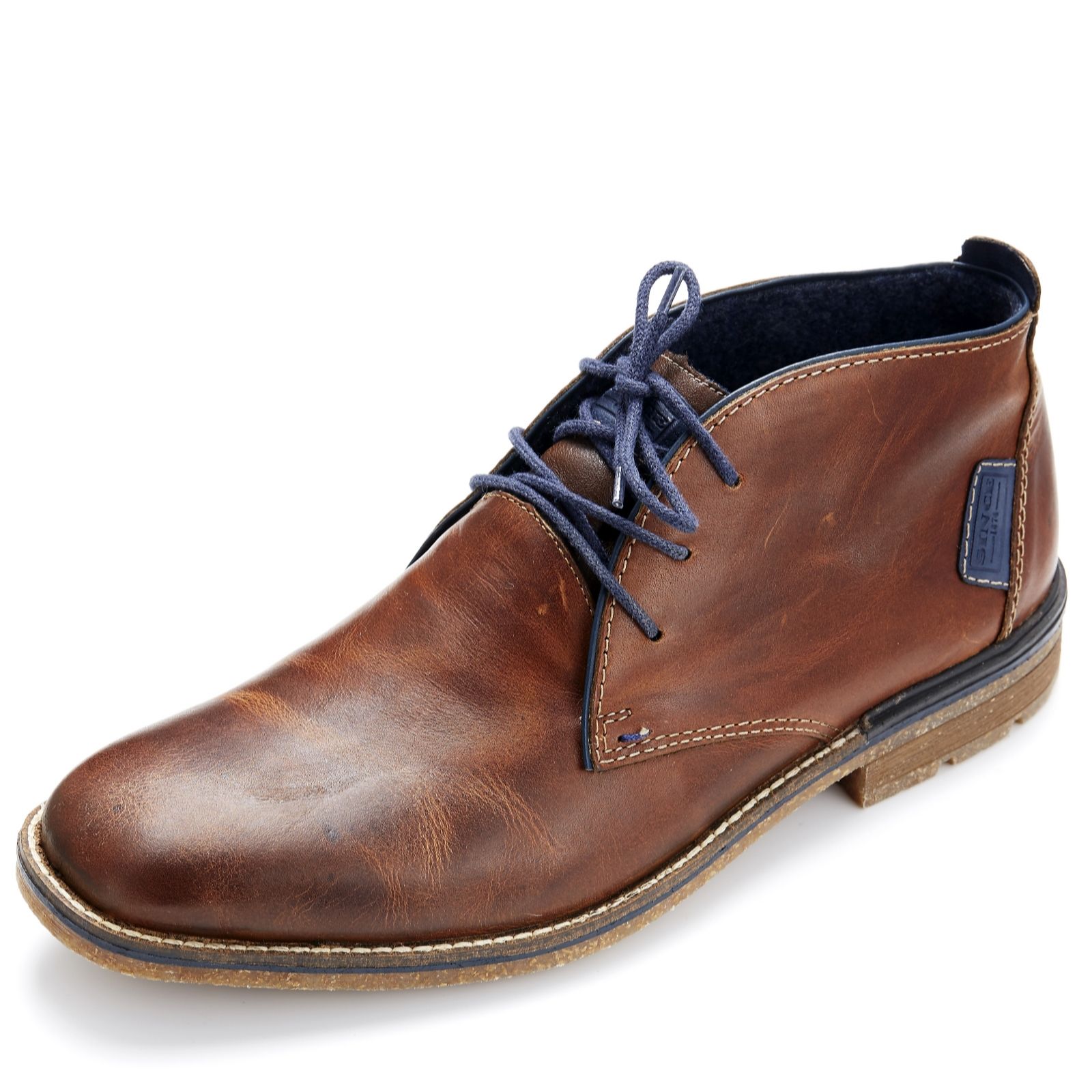 Rieker Men's Leather Lace Up Boot Page 1 QVC UK