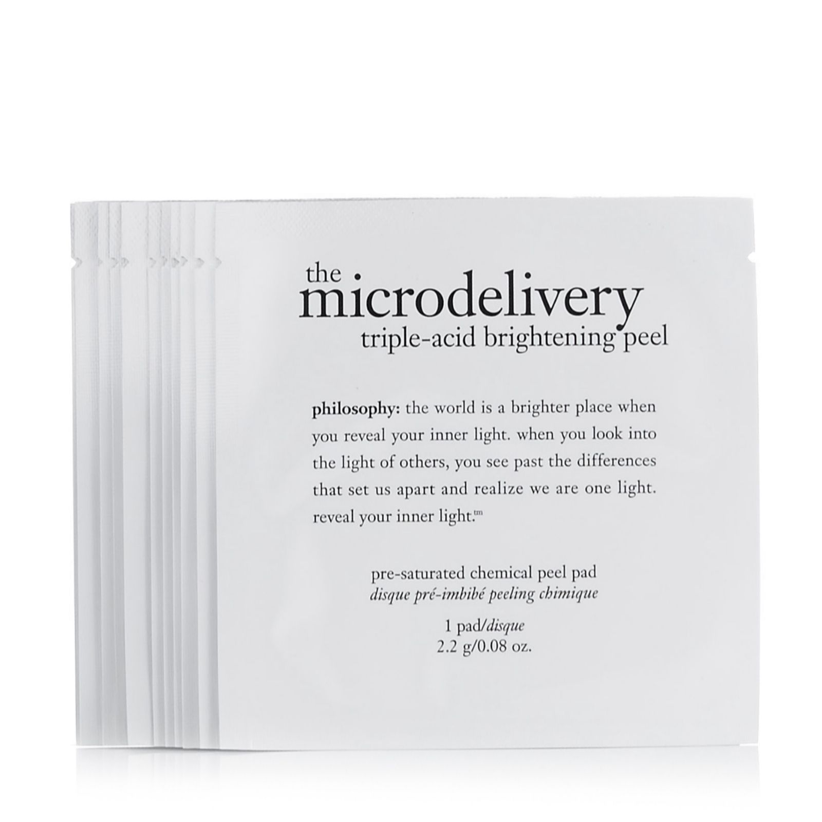 Philosophy Microdelivery Triple Acid Brightening Peel Pads QVC UK