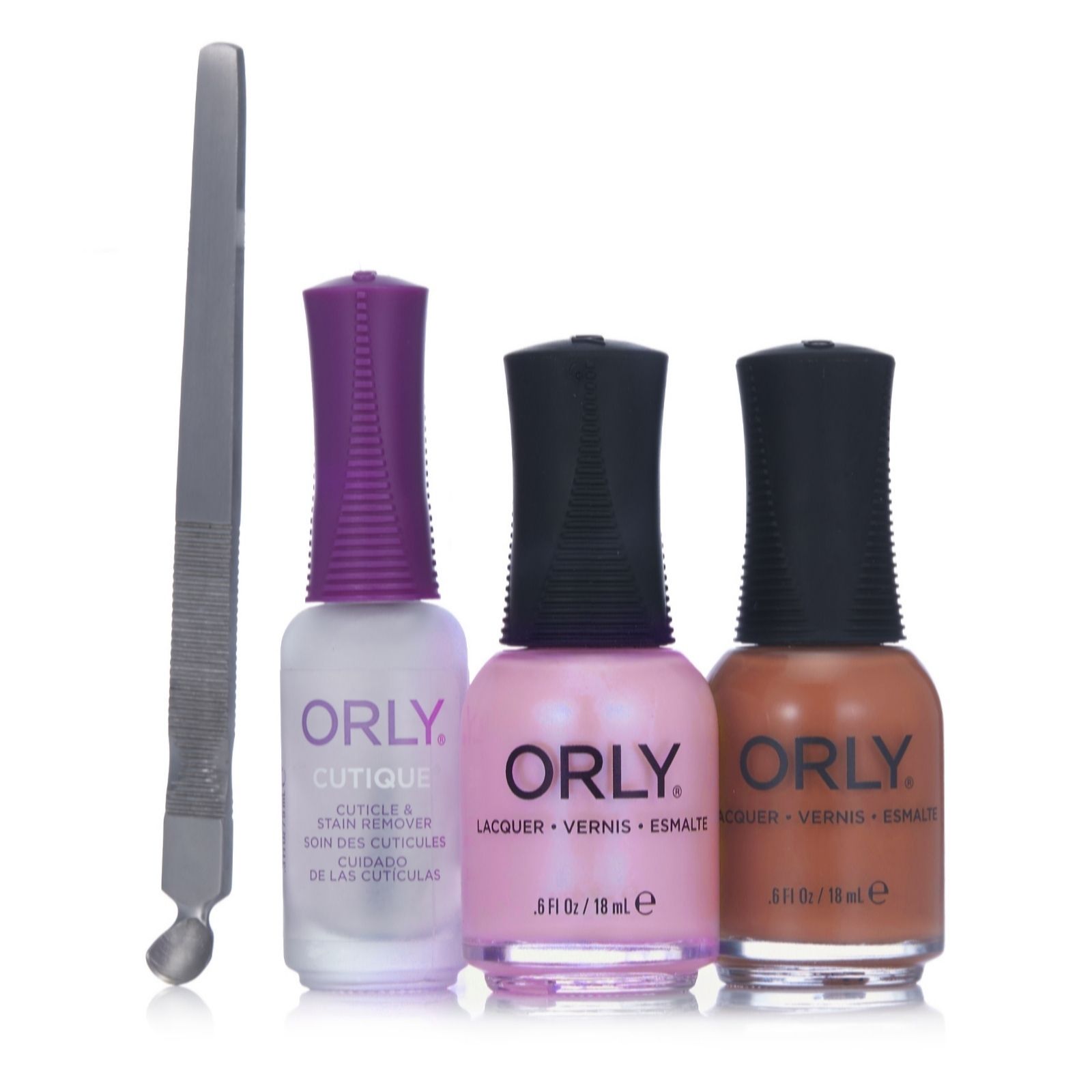 Orly Nails 4 Piece Manicure Essentials QVC UK