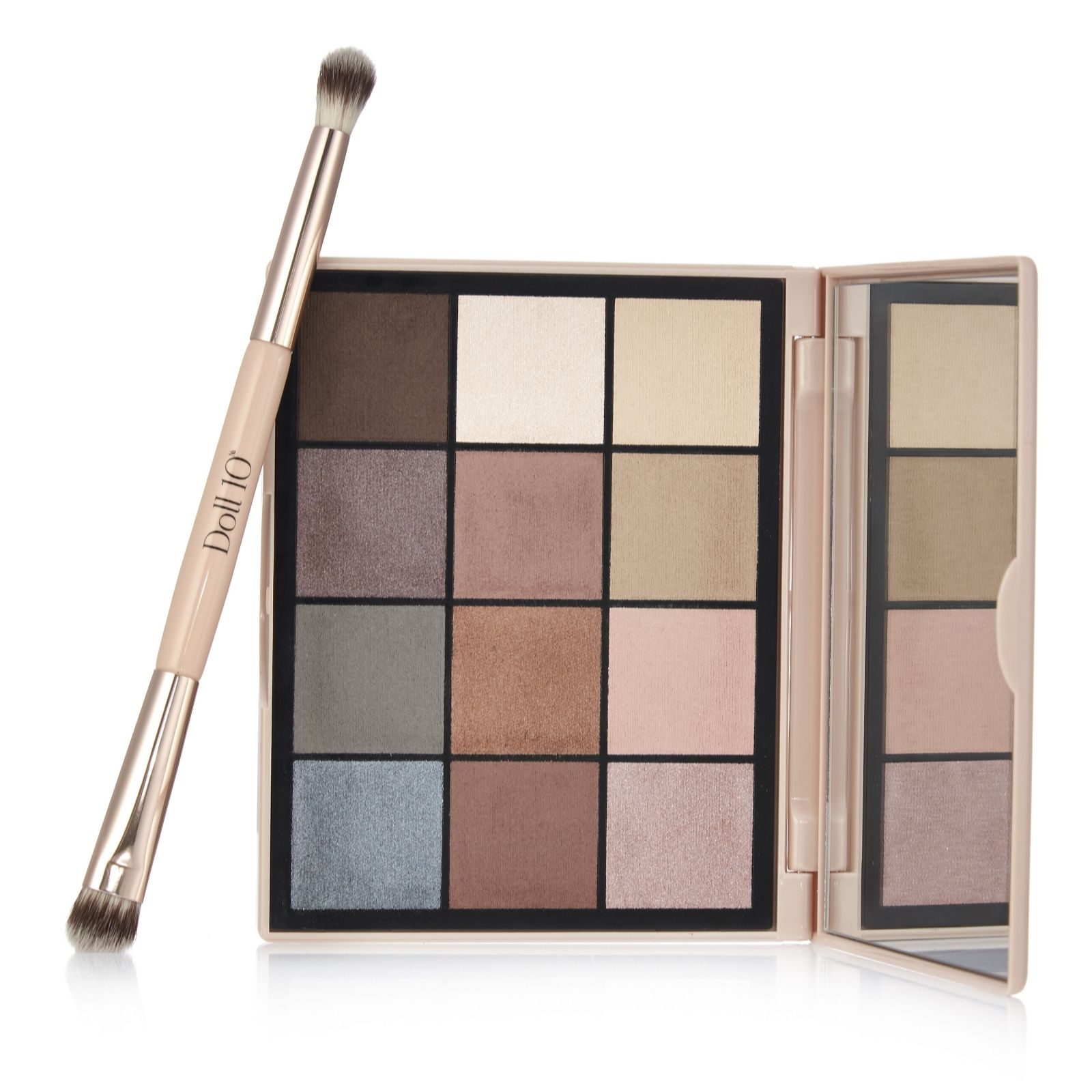 Doll 10 Pro Eyeshadow Palette 3.0 With Brush QVC UK
