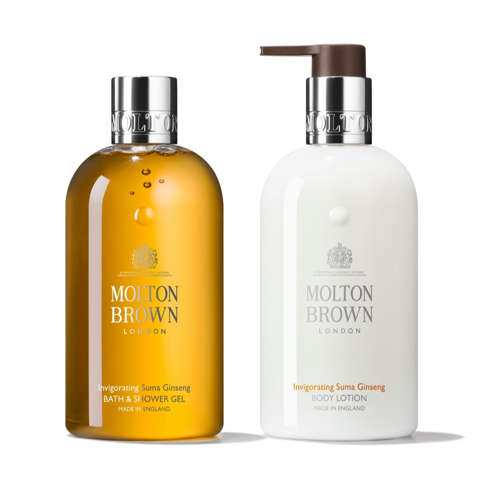 Molton Brown Invigorating Suma Ginseng 300ml Body Duo QVC UK