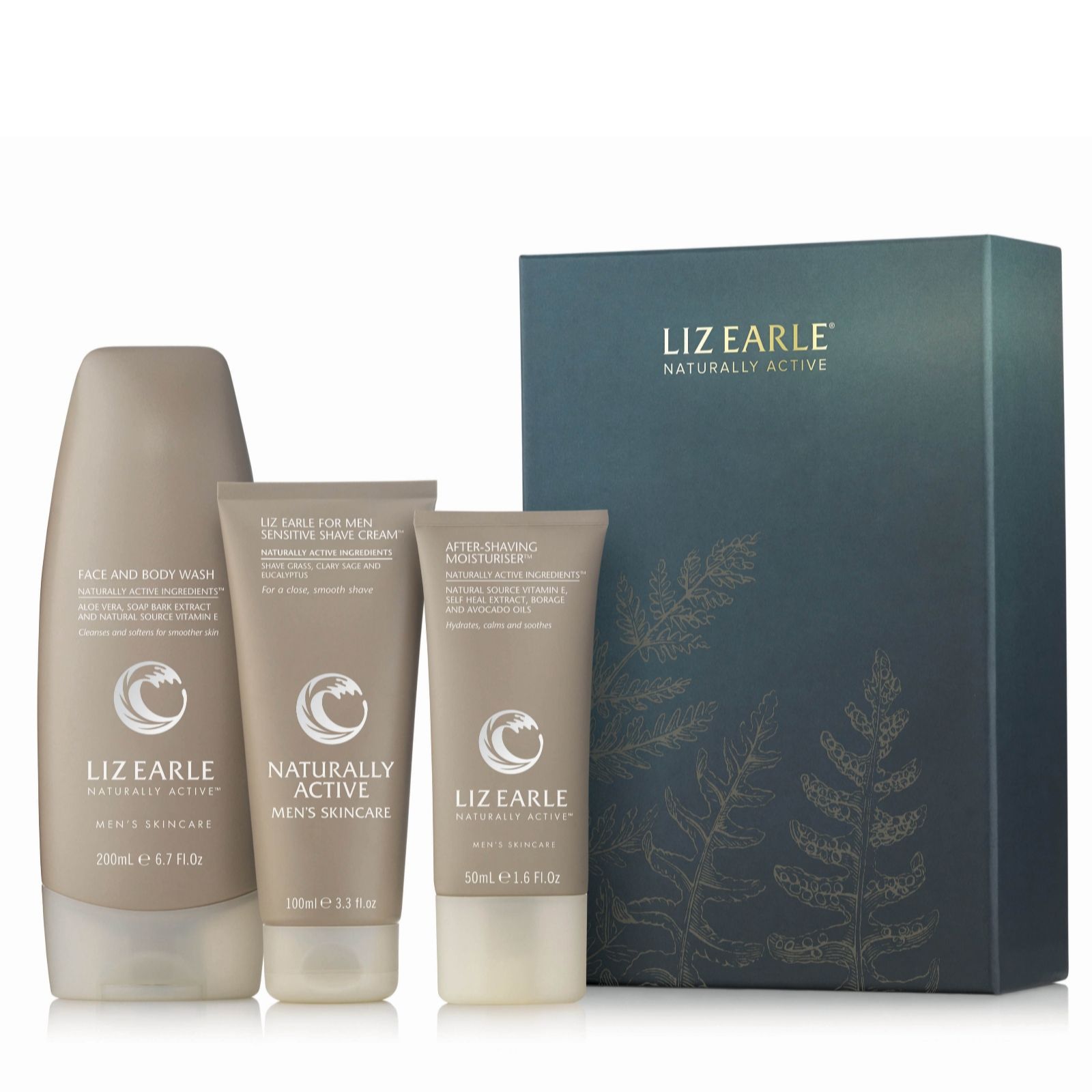 Liz Earle Men's 3 Piece Grooming Gift Collection QVC UK