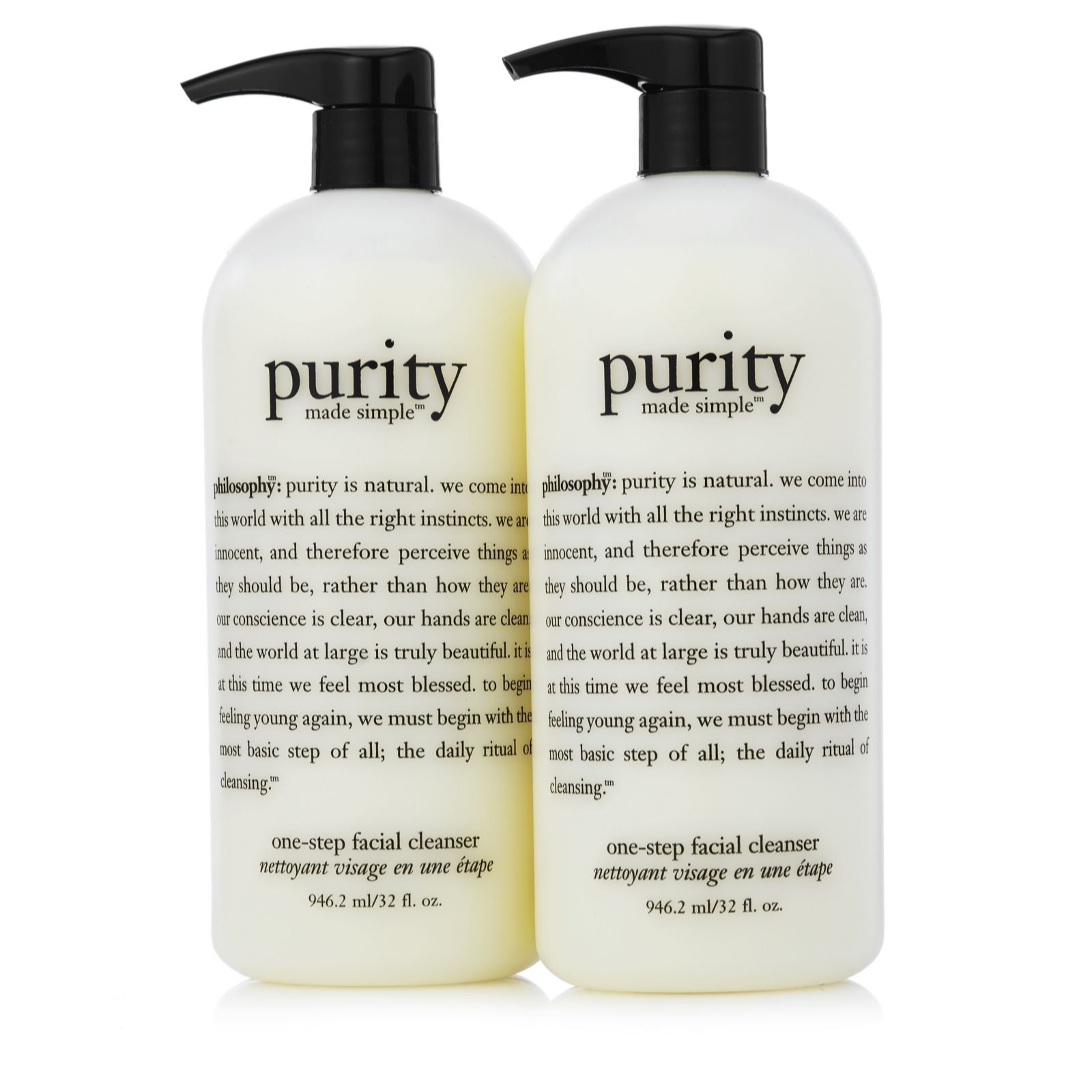 Philosophy Purity Made Simple Facial Cleanser Duo 946ml Page 1 QVC UK