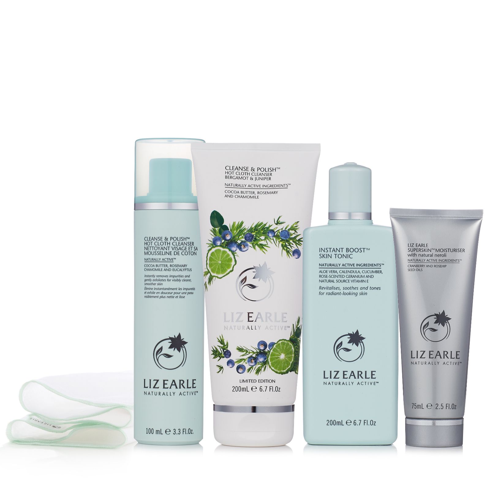 Liz Earle 4 Piece Refresh & Revitalise Superskin Collection QVC UK