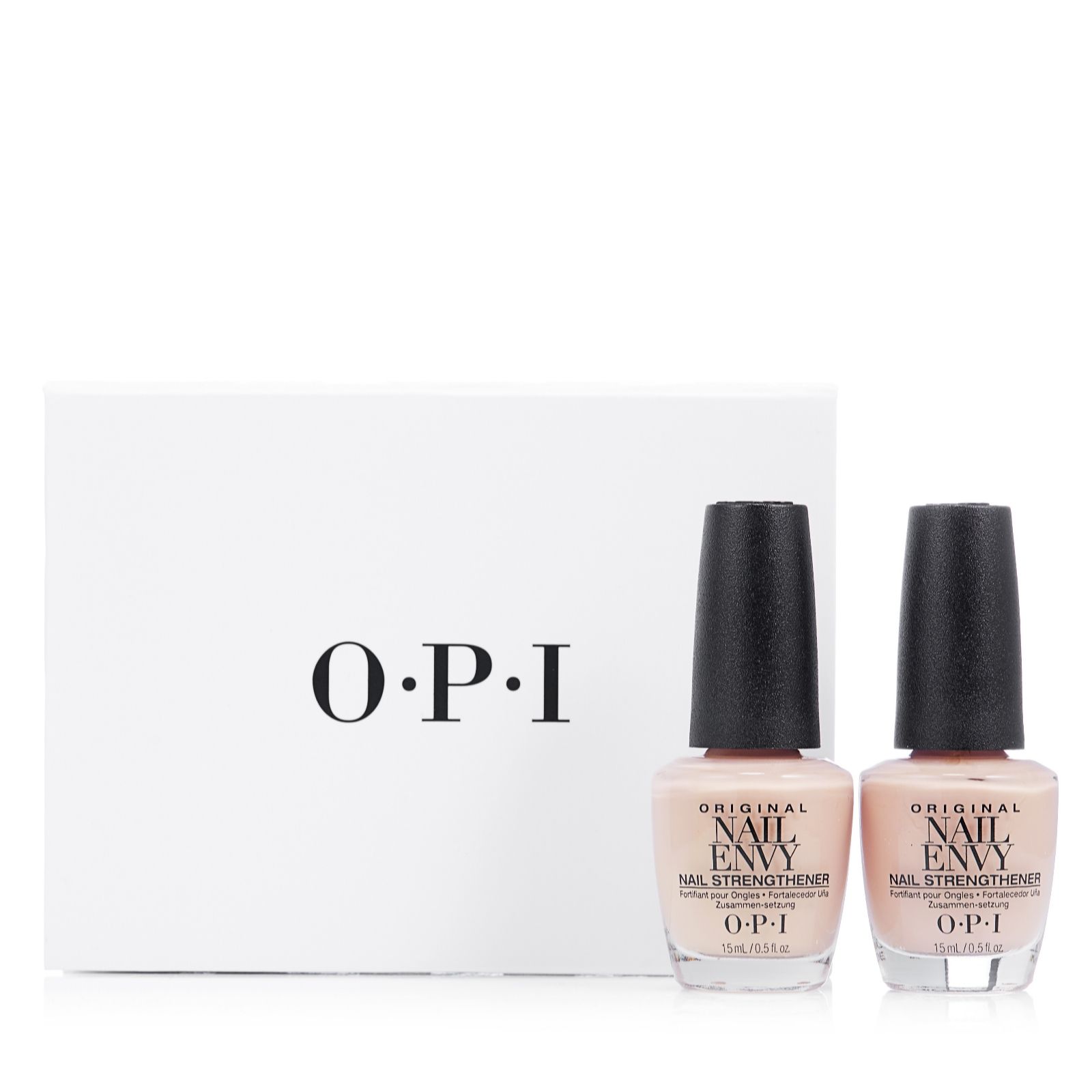 OPI 2 Piece Nail Envy Duo Samoan Sand with Gift Box QVC UK