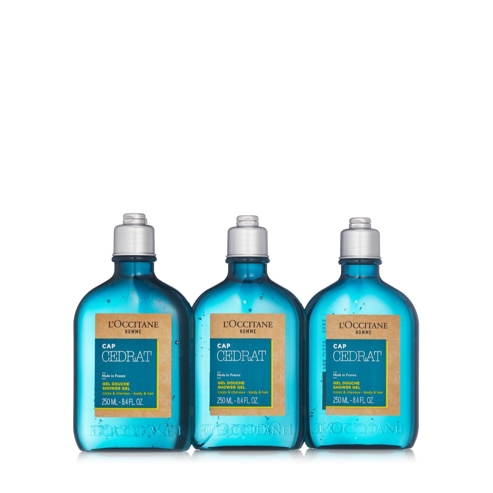 L'Occitane Men's Shower Gel Trio QVC UK