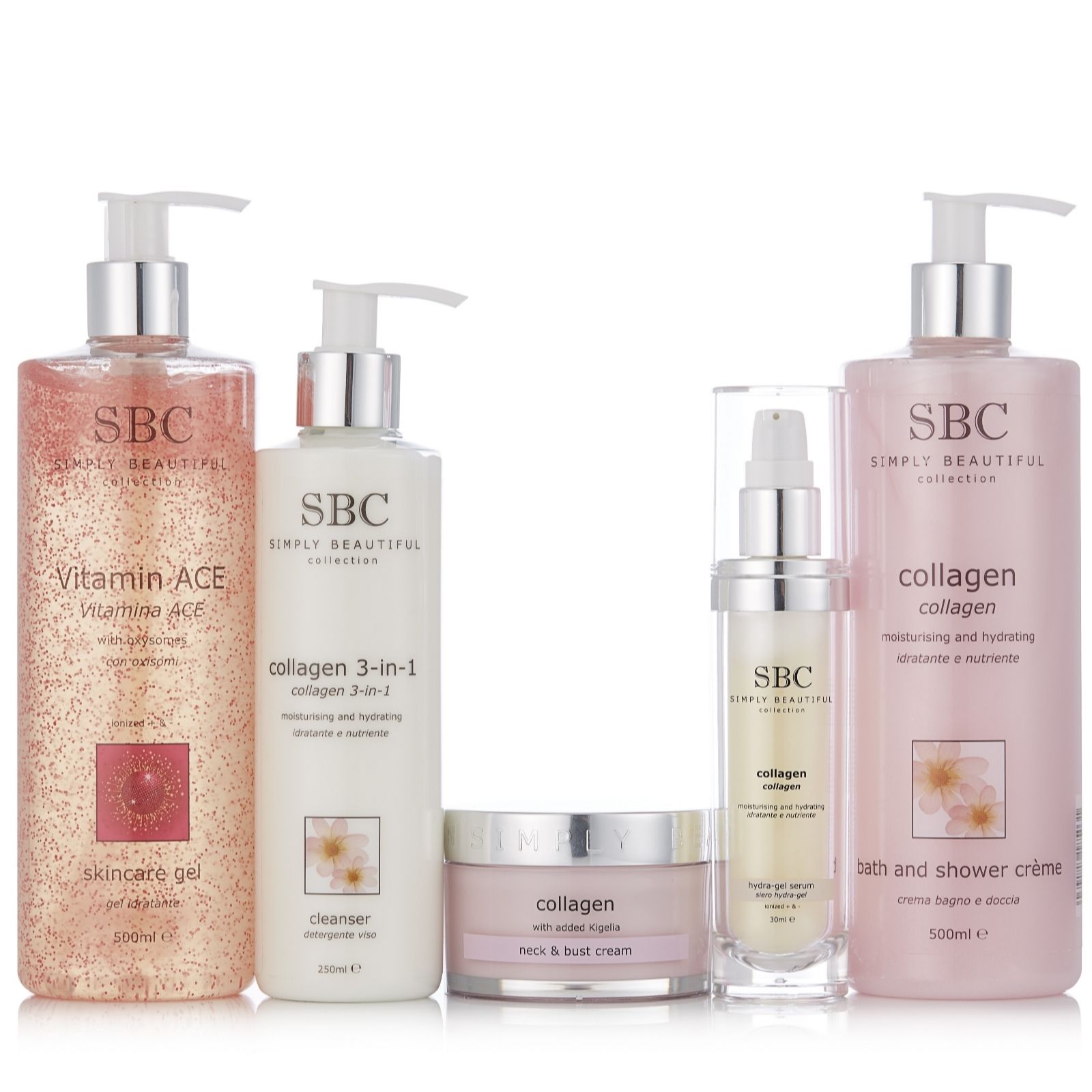 SBC 5 Piece Collagen Skincare Collection Page 1 QVC UK