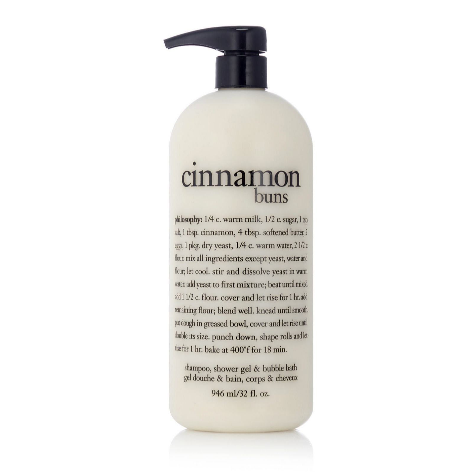 Philosophy Cinnamon Buns Shower Gel 946ml QVC UK