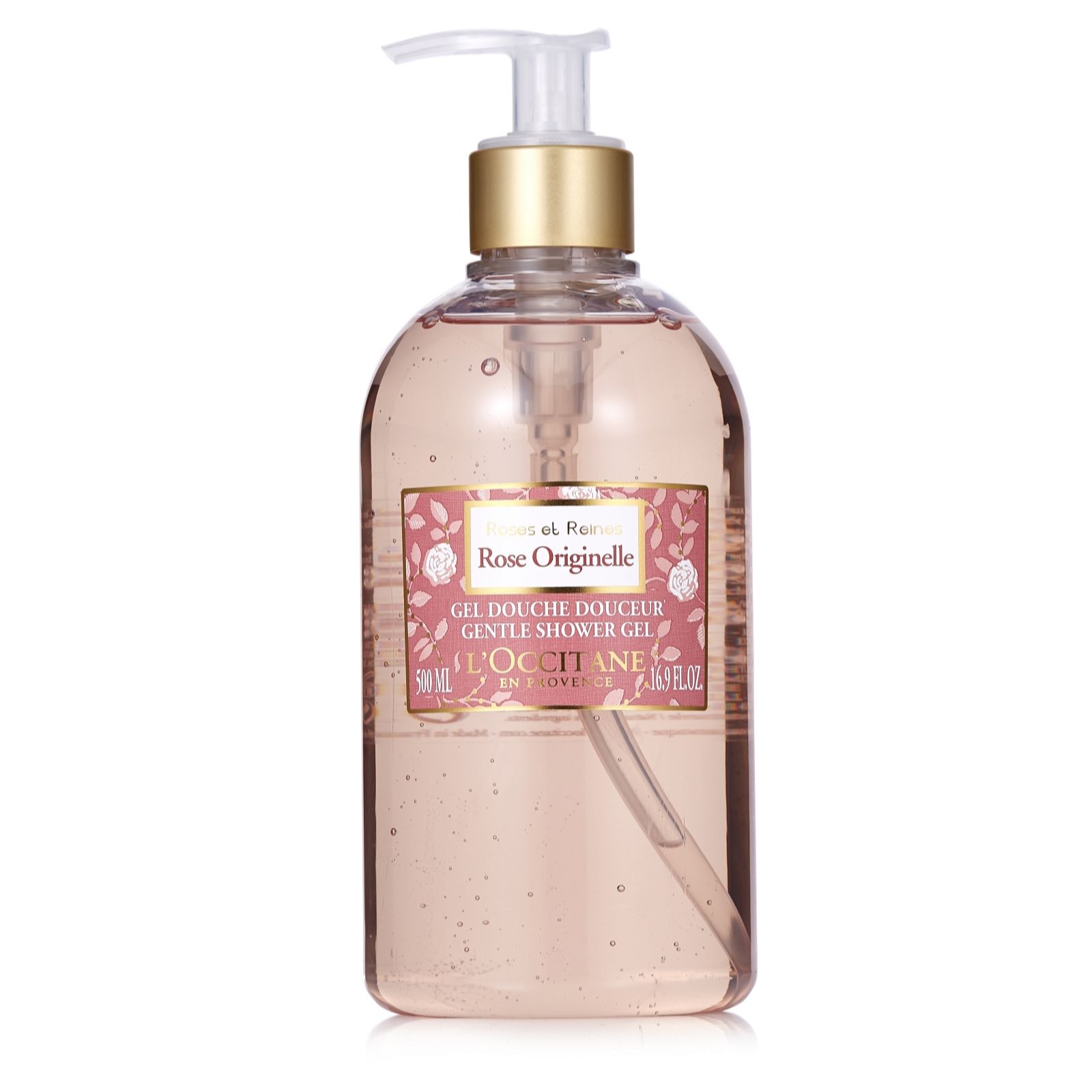 L'Occitane Supersize Rose Originelle Shower Gel 500ml QVC UK