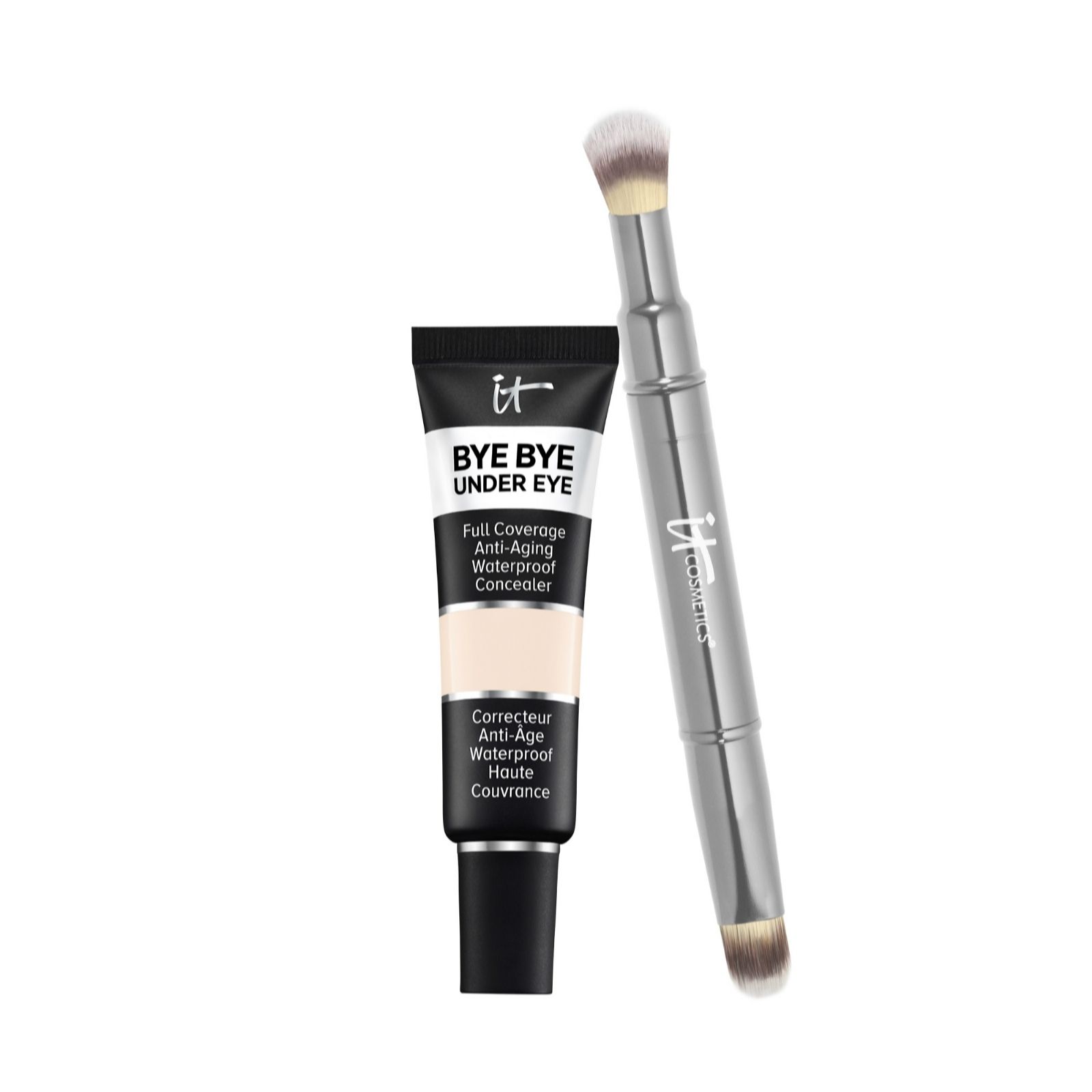 IT Cosmetics Bye Bye Under Eye Concealer & Brush QVC UK