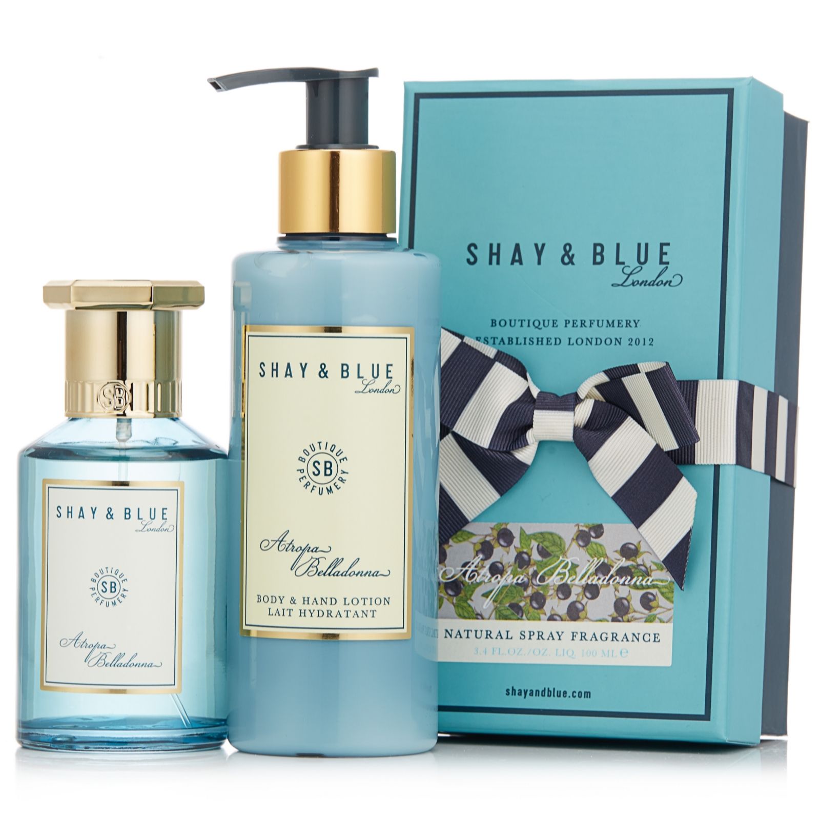 Shay & Blue Atropa Belladonna EDP 100ml & Body Lotion 200ml QVC UK