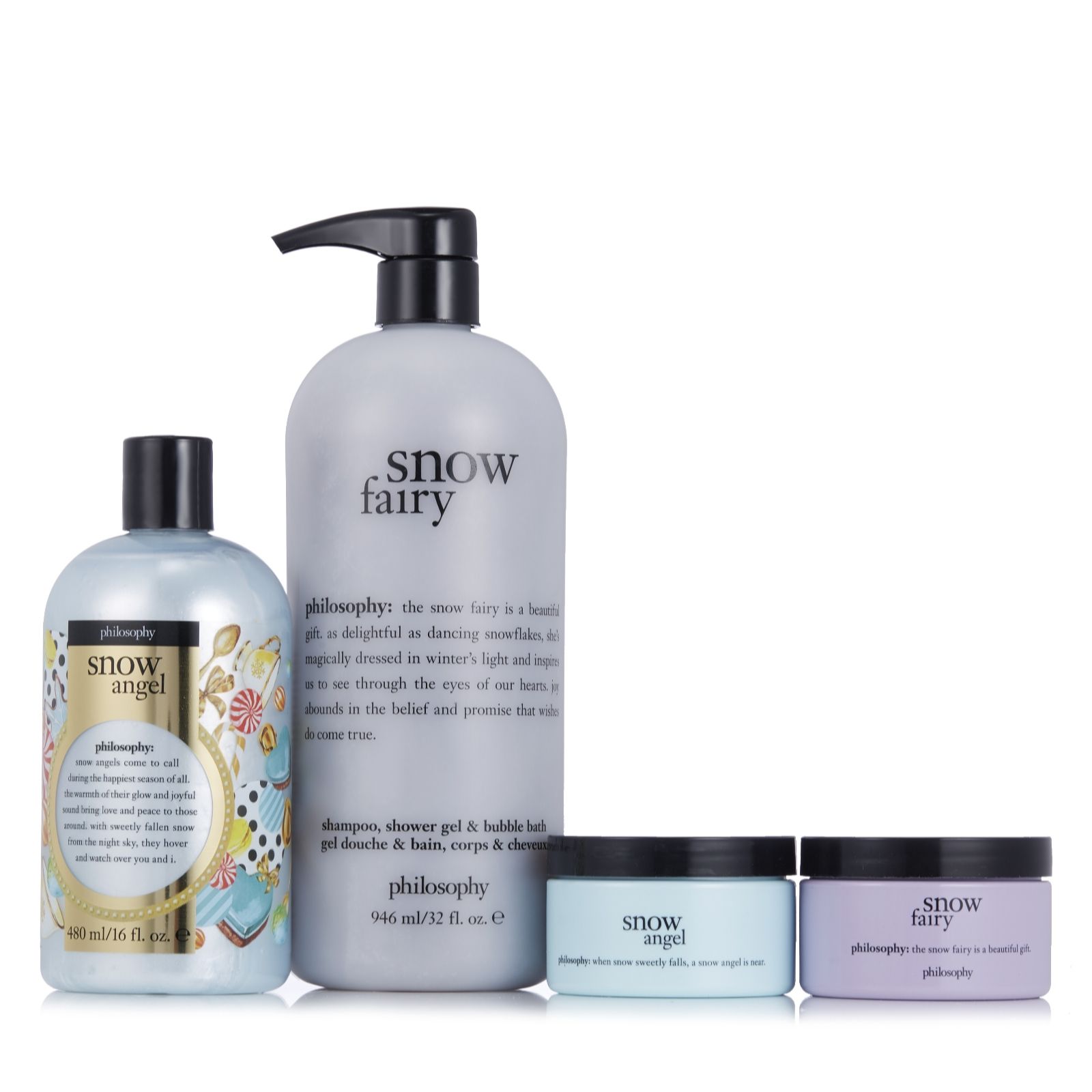 Philosophy 4 Piece Snow Fairy Bath & Body Collection QVC UK