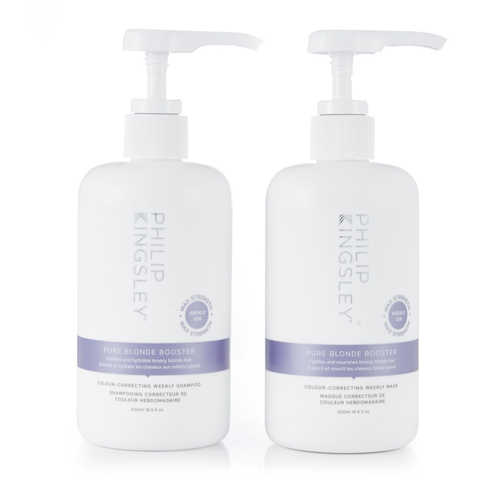 Philip Kingsley Pure Blonde Booster 500ml Collection QVC UK