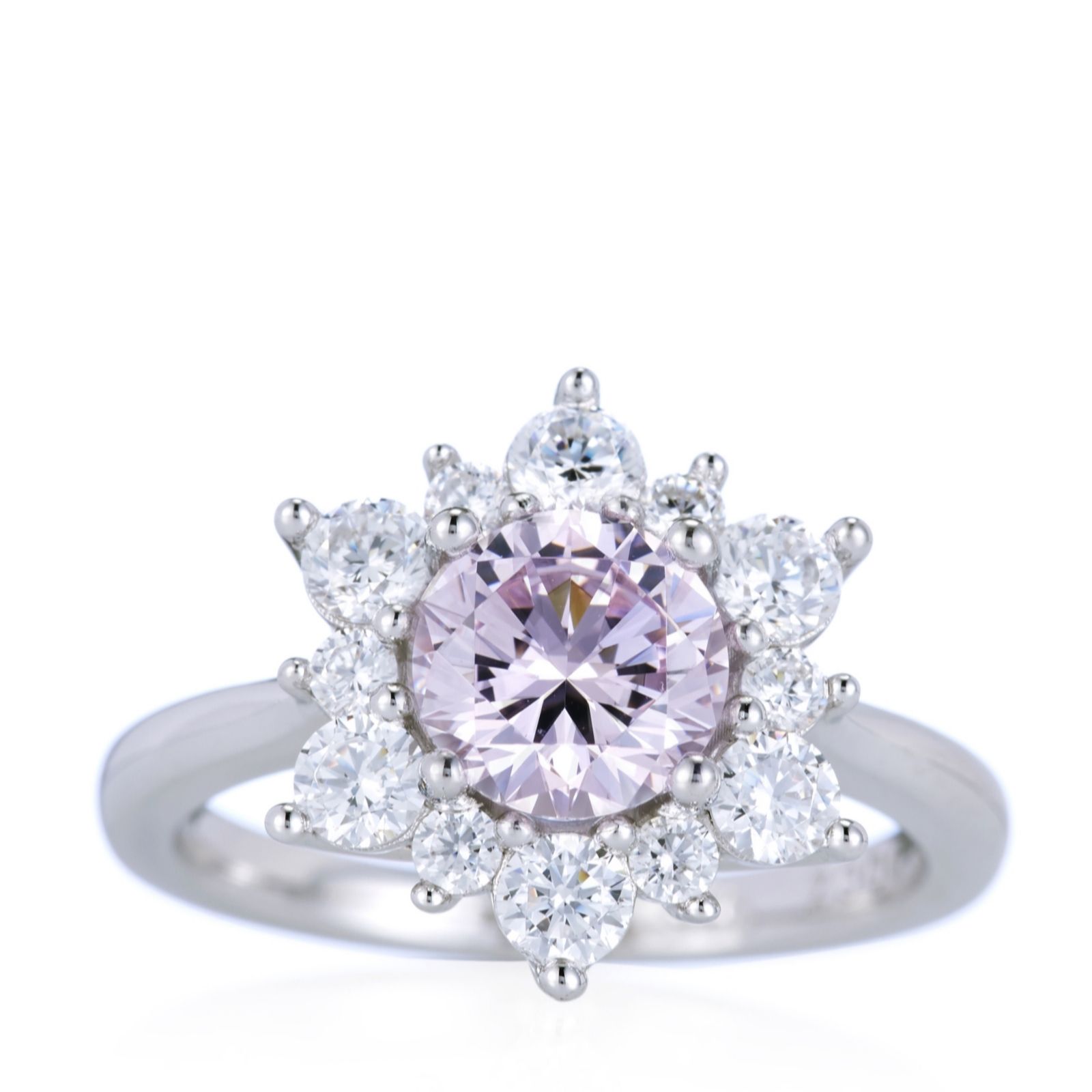 Michelle Mone for Diamonique 2.2ct tw Flower Ring Sterling Silver