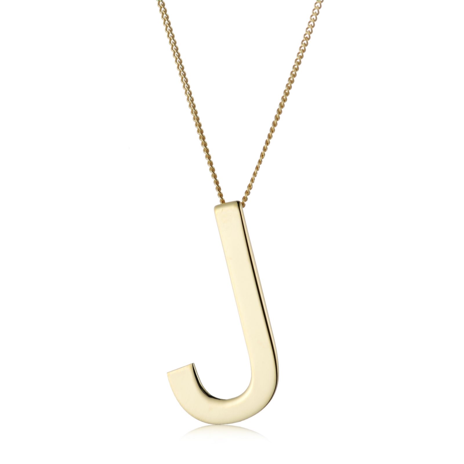 9ct Gold Initial 45cm Necklace Page 1 QVC UK